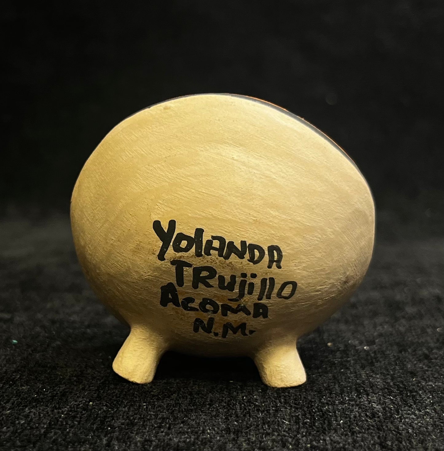 Yolanda Trujillo Acoma Pueblo Seed Pot - Indigenous Pottery Piece