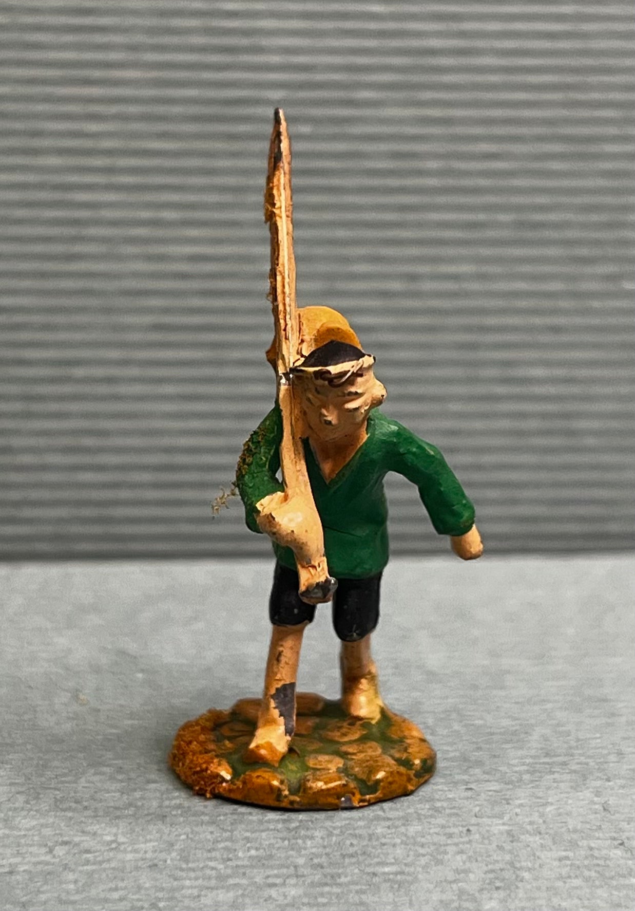 Miniature Japanese Metal Figurines - Sold as Set of 6