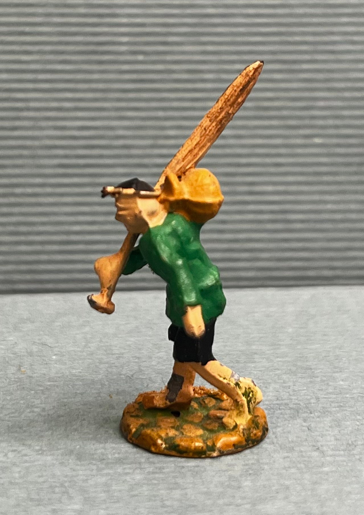 Miniature Japanese Metal Figurines - Sold as Set of 6