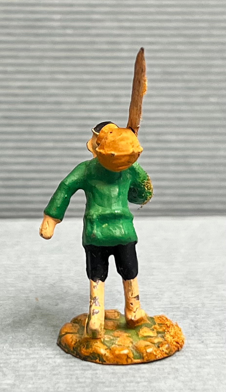 Miniature Japanese Metal Figurines - Sold as Set of 6