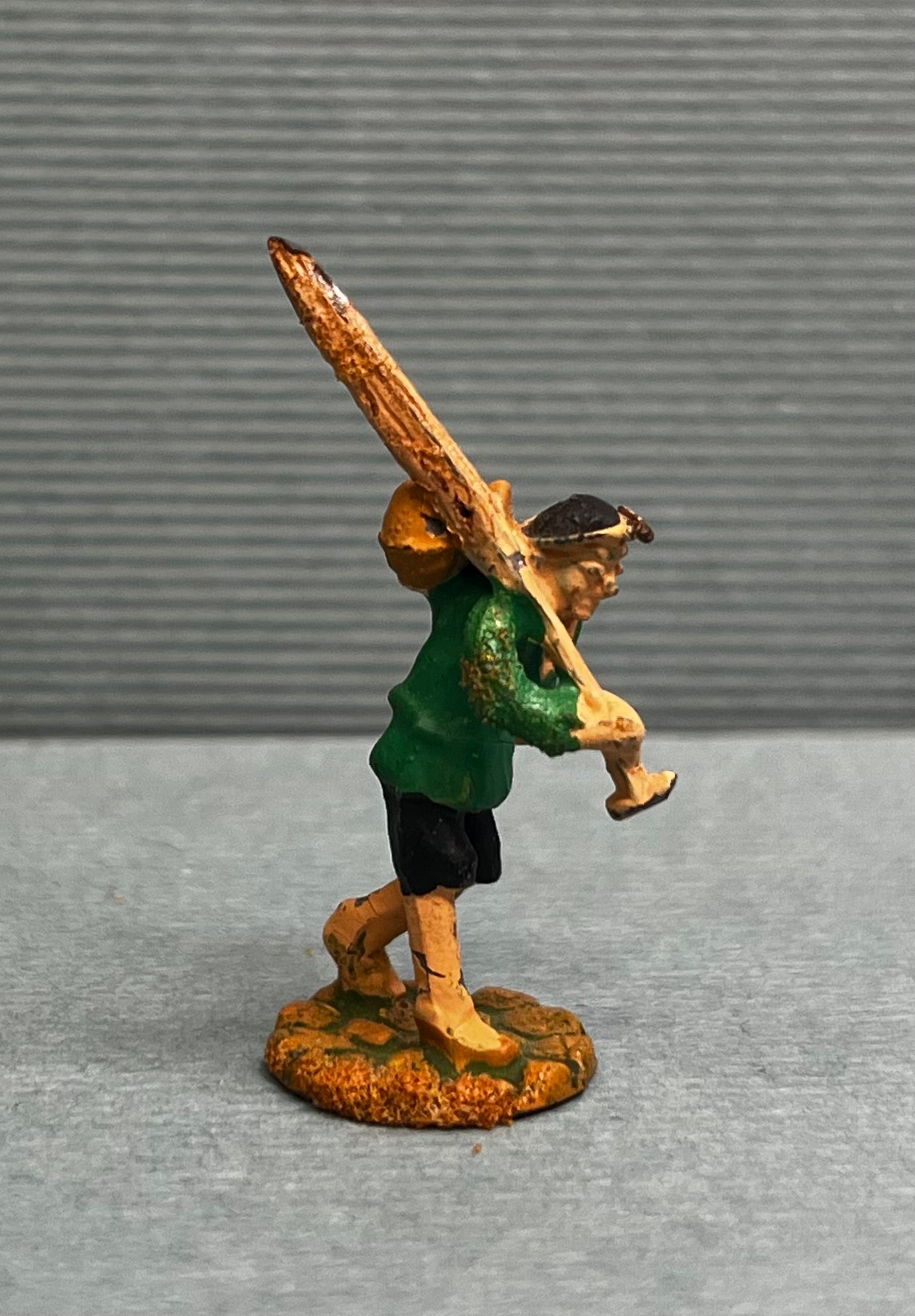 Miniature Japanese Metal Figurines - Sold as Set of 6