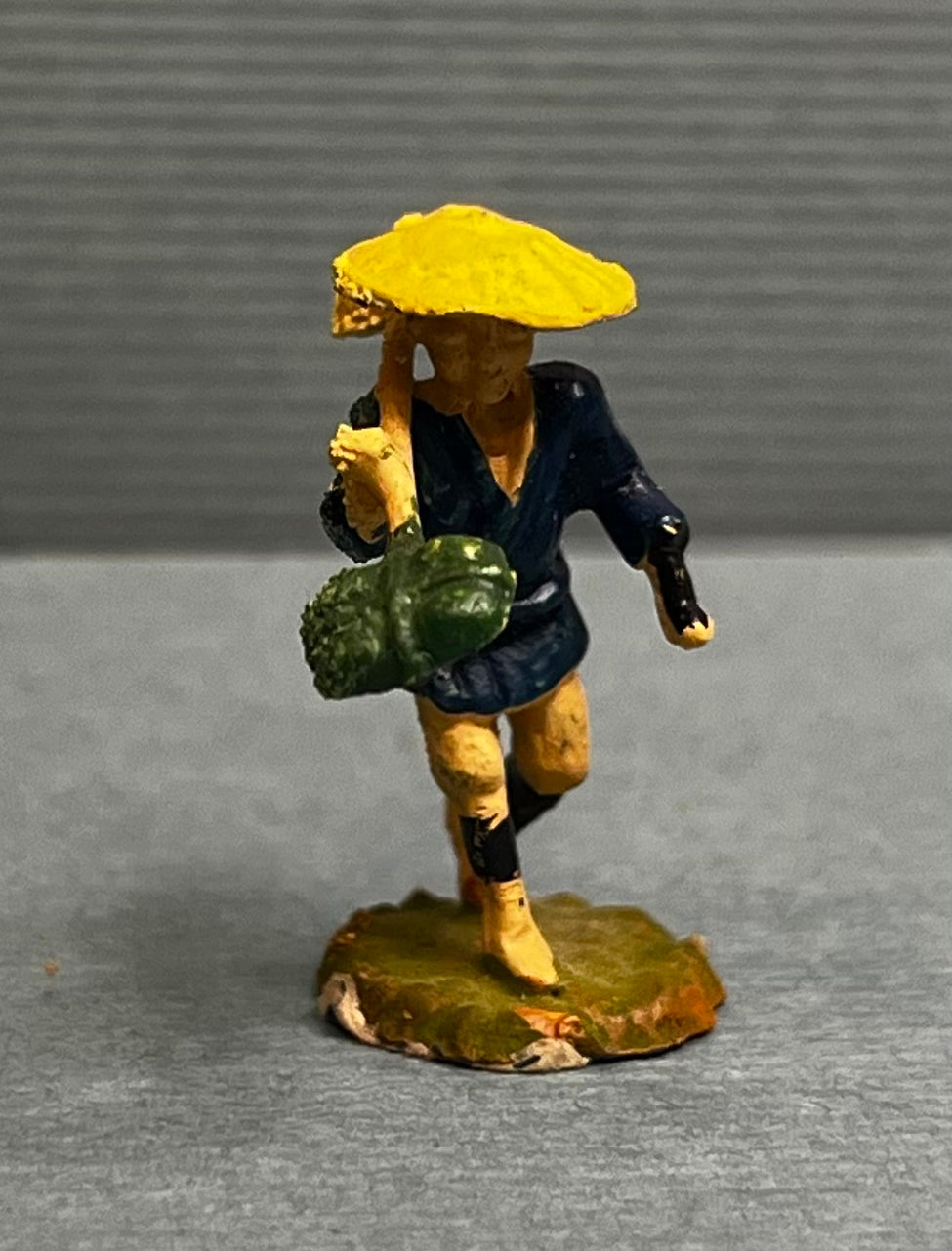 Miniature Japanese Metal Figurines - Sold as Set of 6