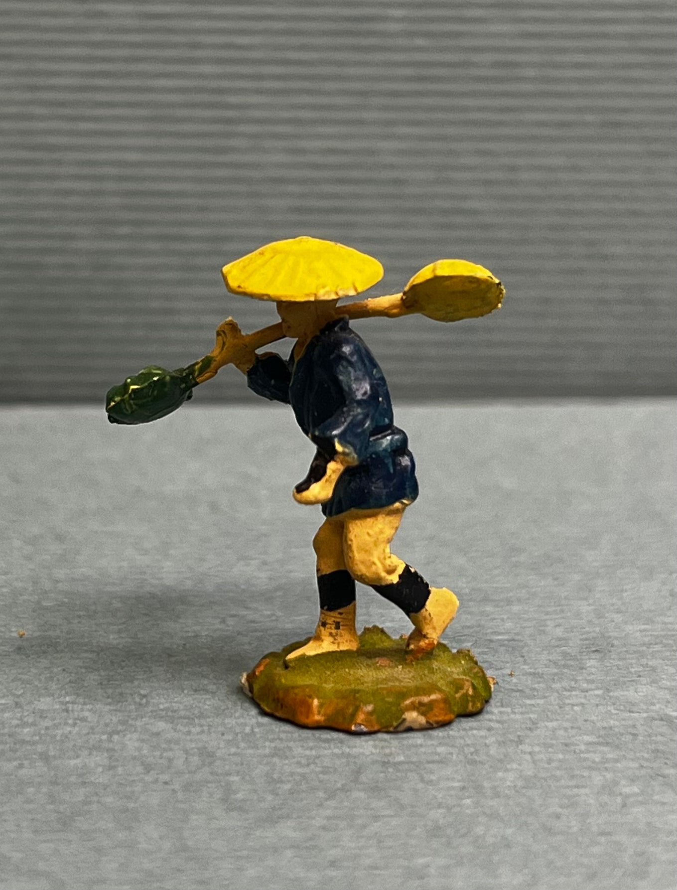 Miniature Japanese Metal Figurines - Sold as Set of 6