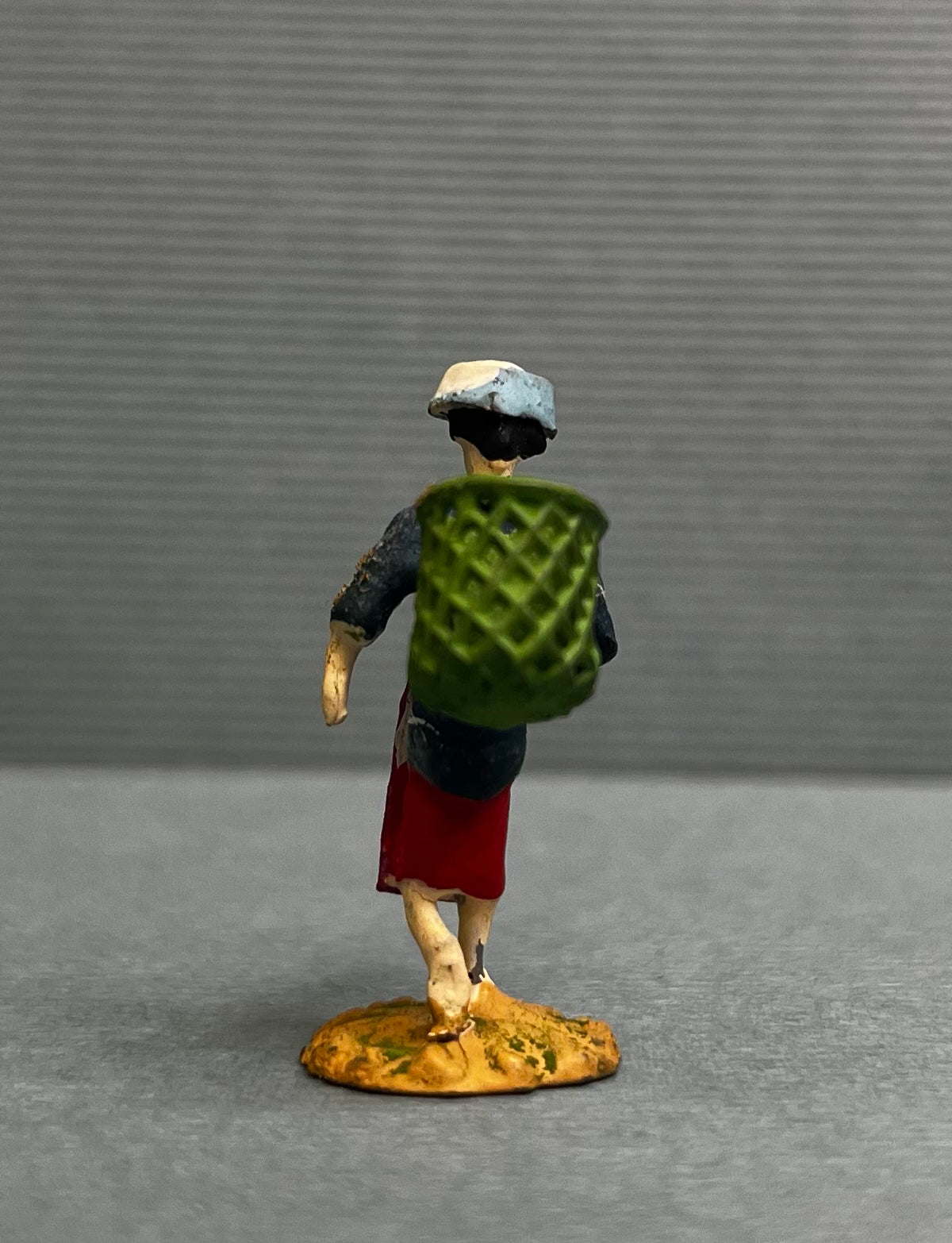 Miniature Japanese Metal Figurines - Sold as Set of 6