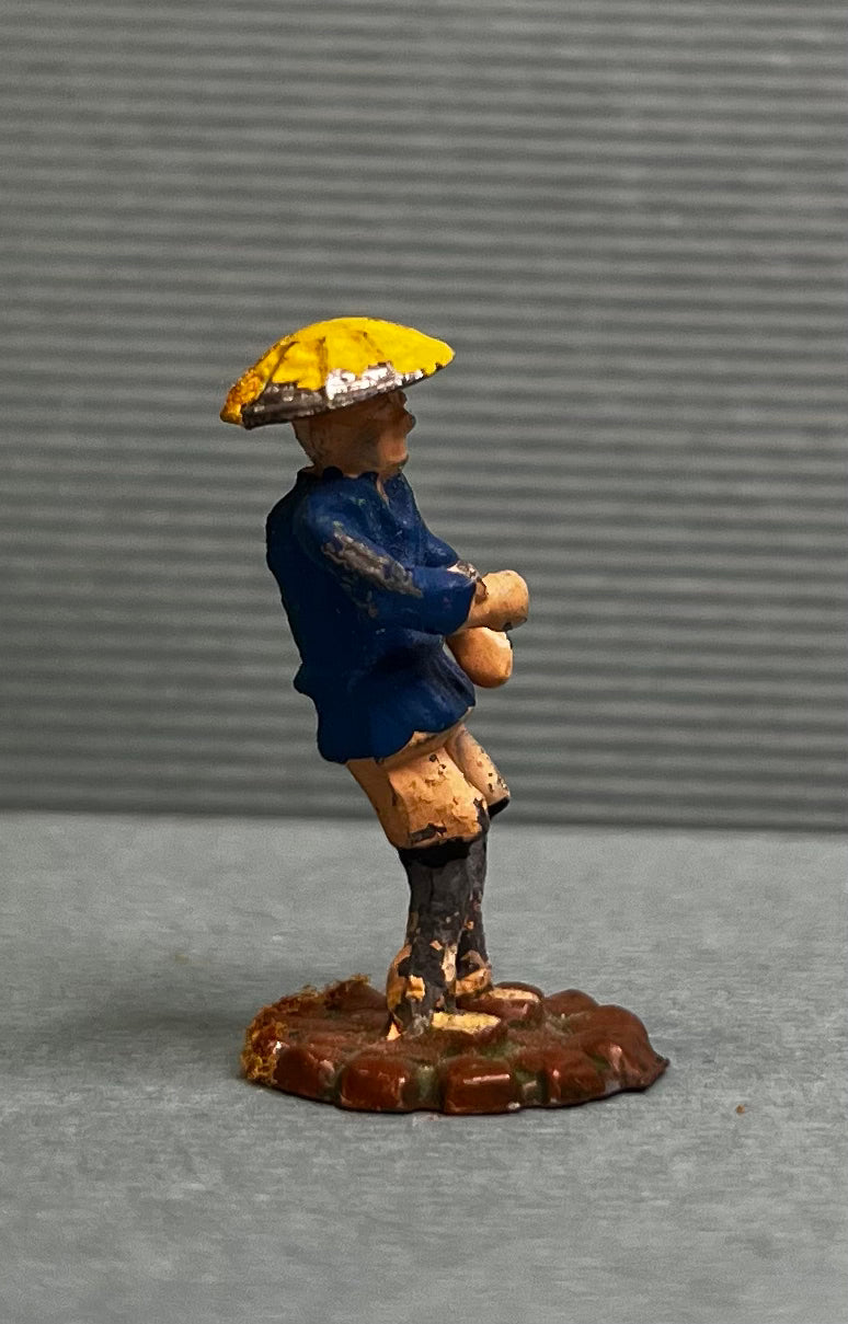 Miniature Japanese Metal Figurines - Sold as Set of 6