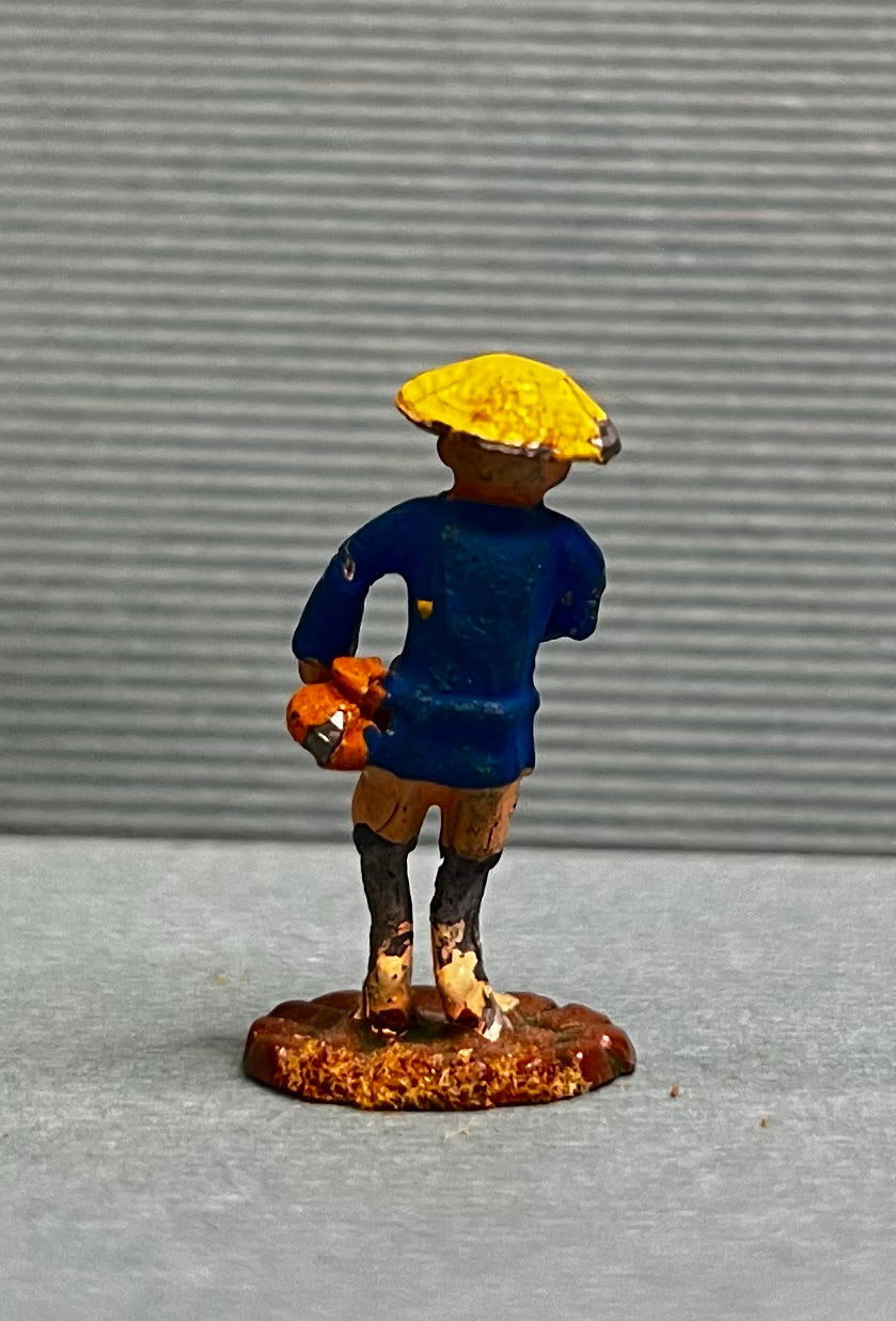 Miniature Japanese Metal Figurines - Sold as Set of 6