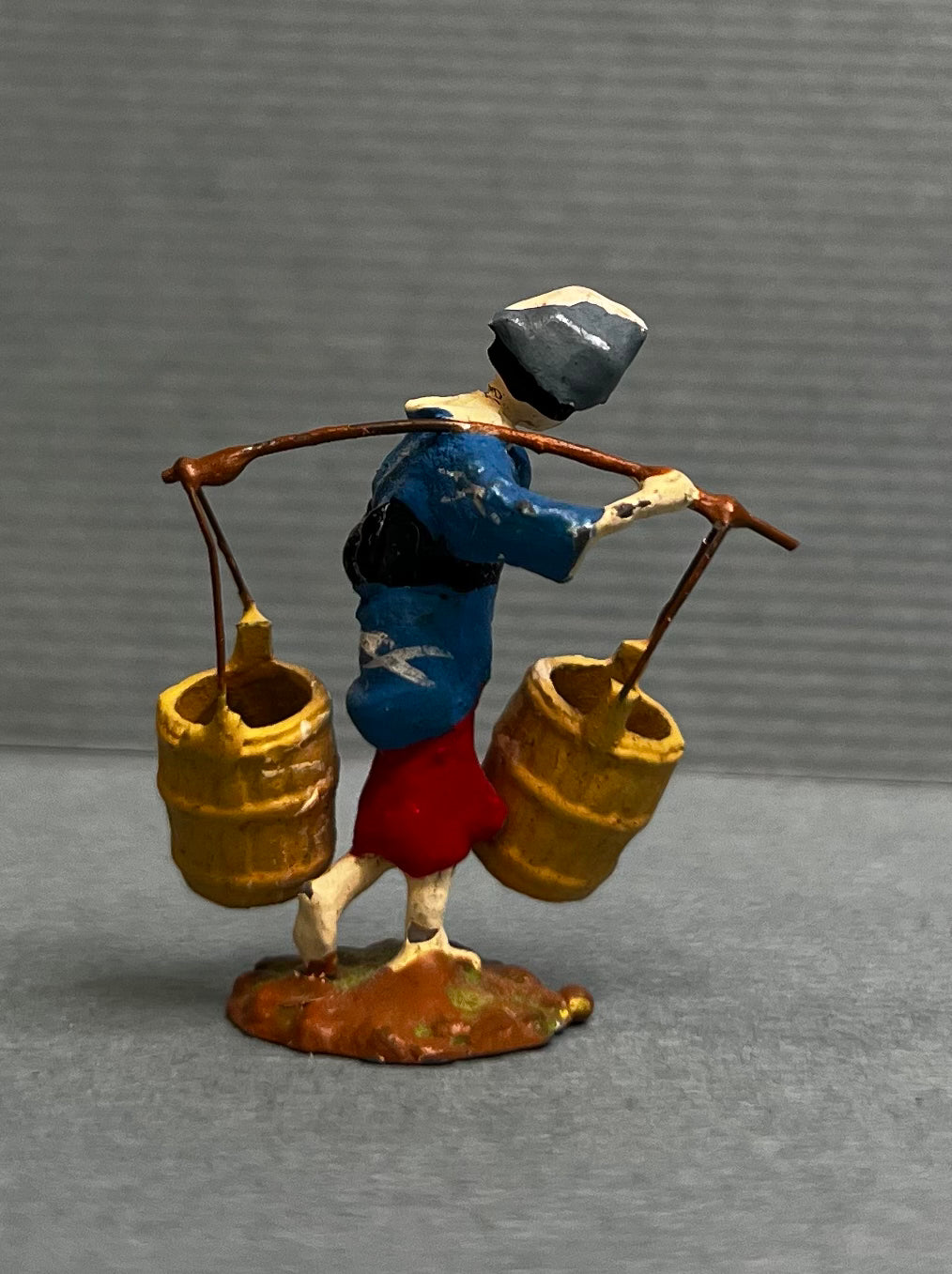 Miniature Japanese Metal Figurines - Sold as Set of 8