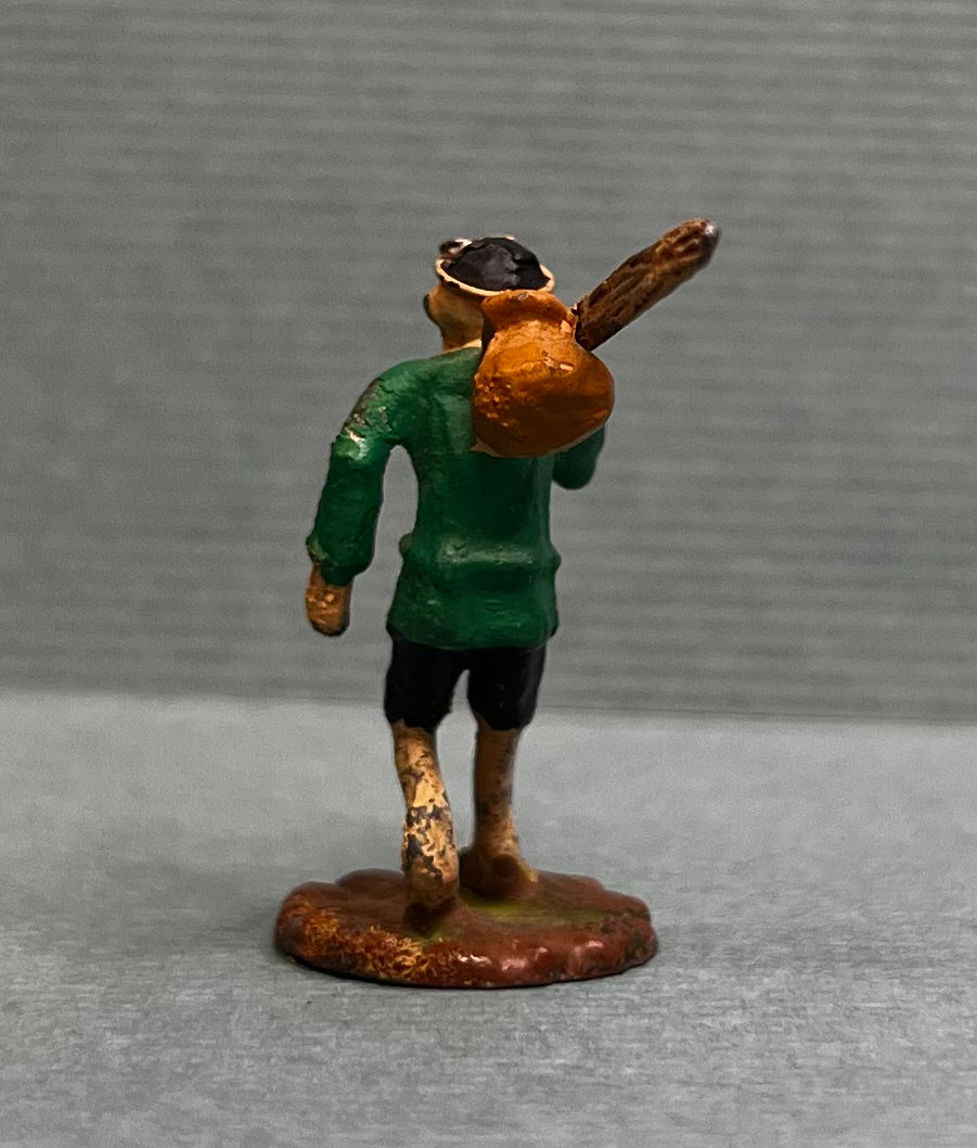 Miniature Japanese Metal Figurines - Sold as Set of 8