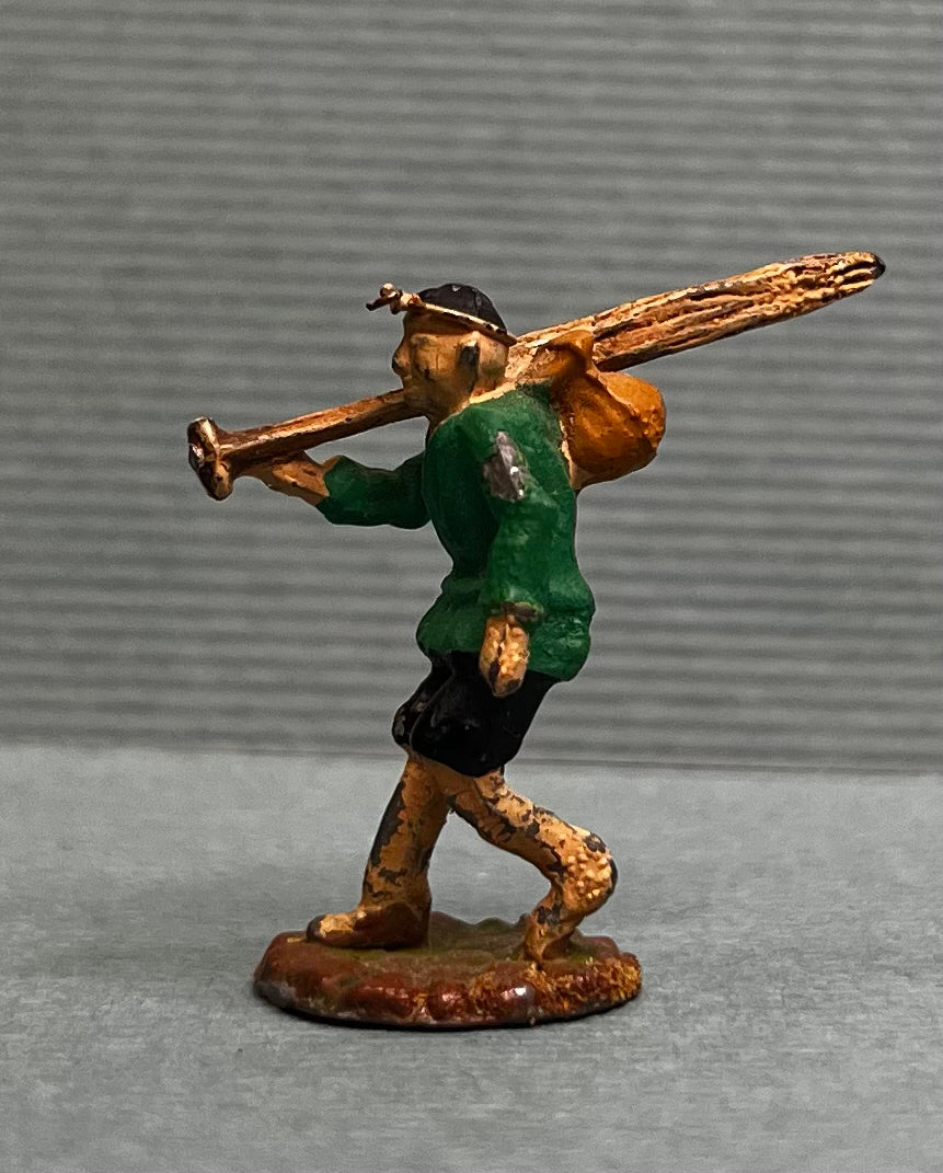 Miniature Japanese Metal Figurines - Sold as Set of 8