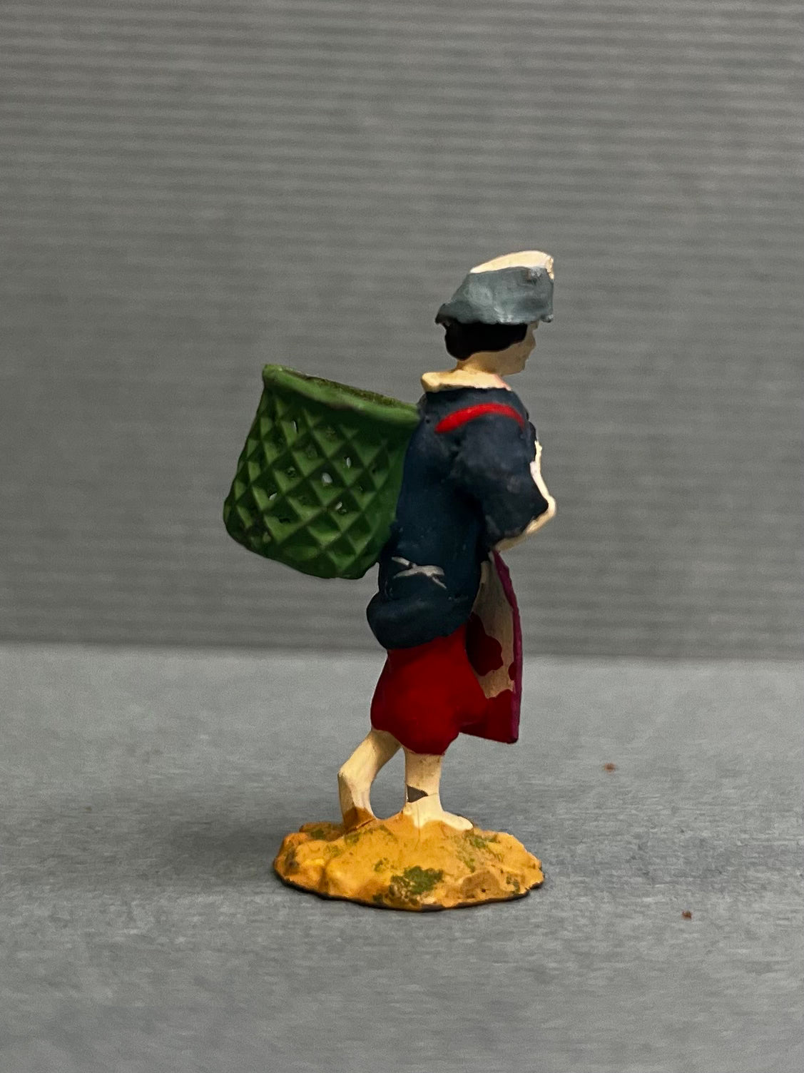 Miniature Japanese Metal Figurines - Sold as Set of 8