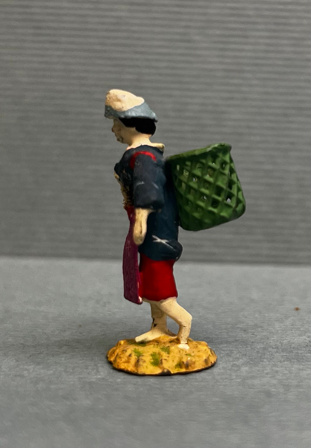 Miniature Japanese Metal Figurines - Sold as Set of 8