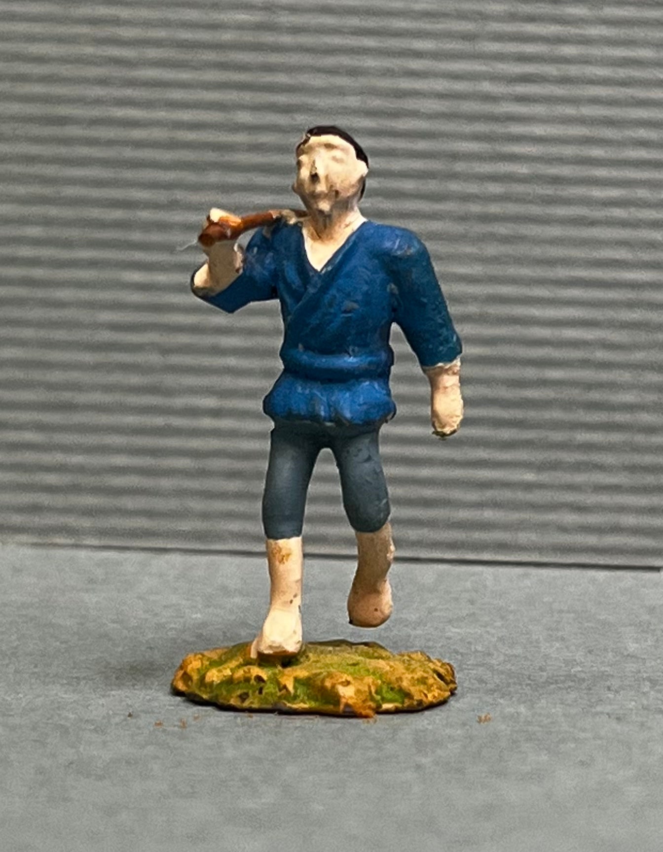 Miniature Japanese Metal Figurines - Sold as Set of 8