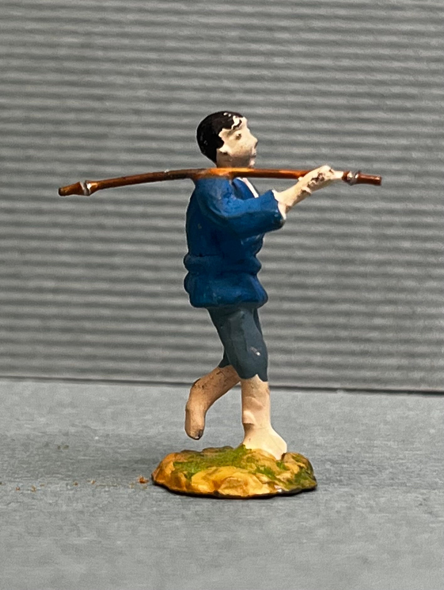 Miniature Japanese Metal Figurines - Sold as Set of 8