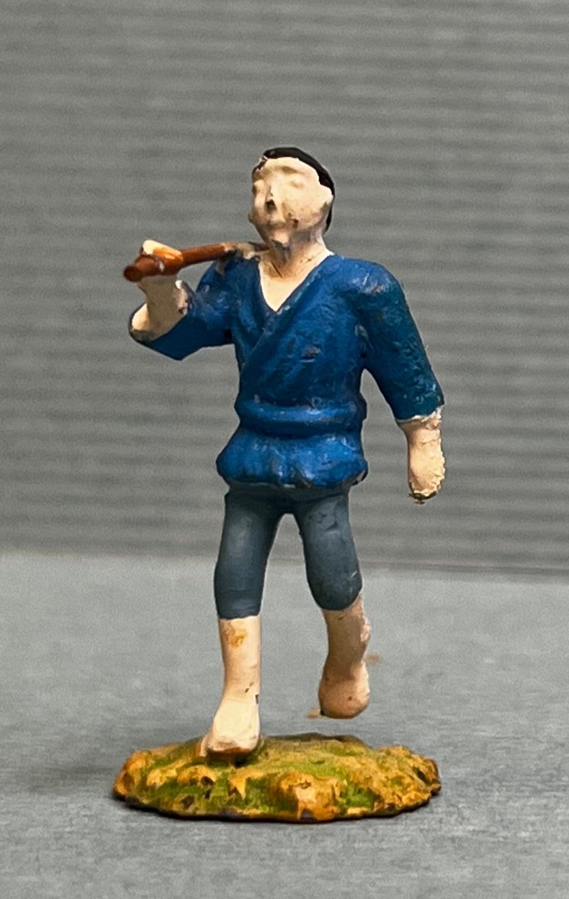 Miniature Japanese Metal Figurines - Sold as Set of 8