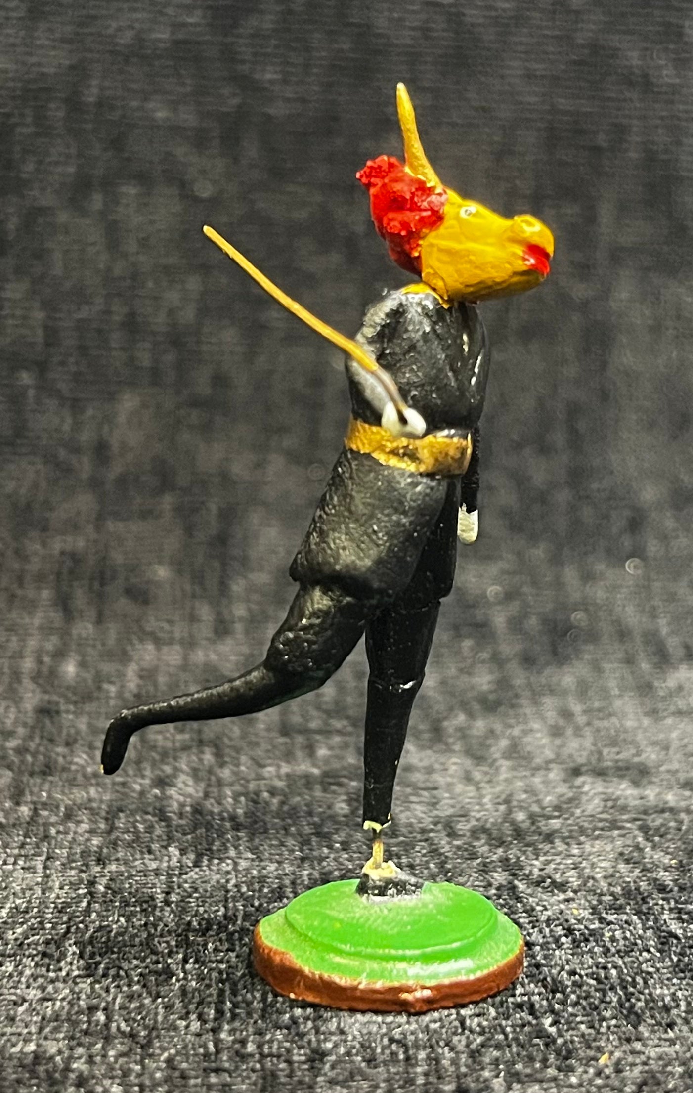 Miniature Italian Wire Clown 2 of 4 - Clown with Bull Head - Sold Individually