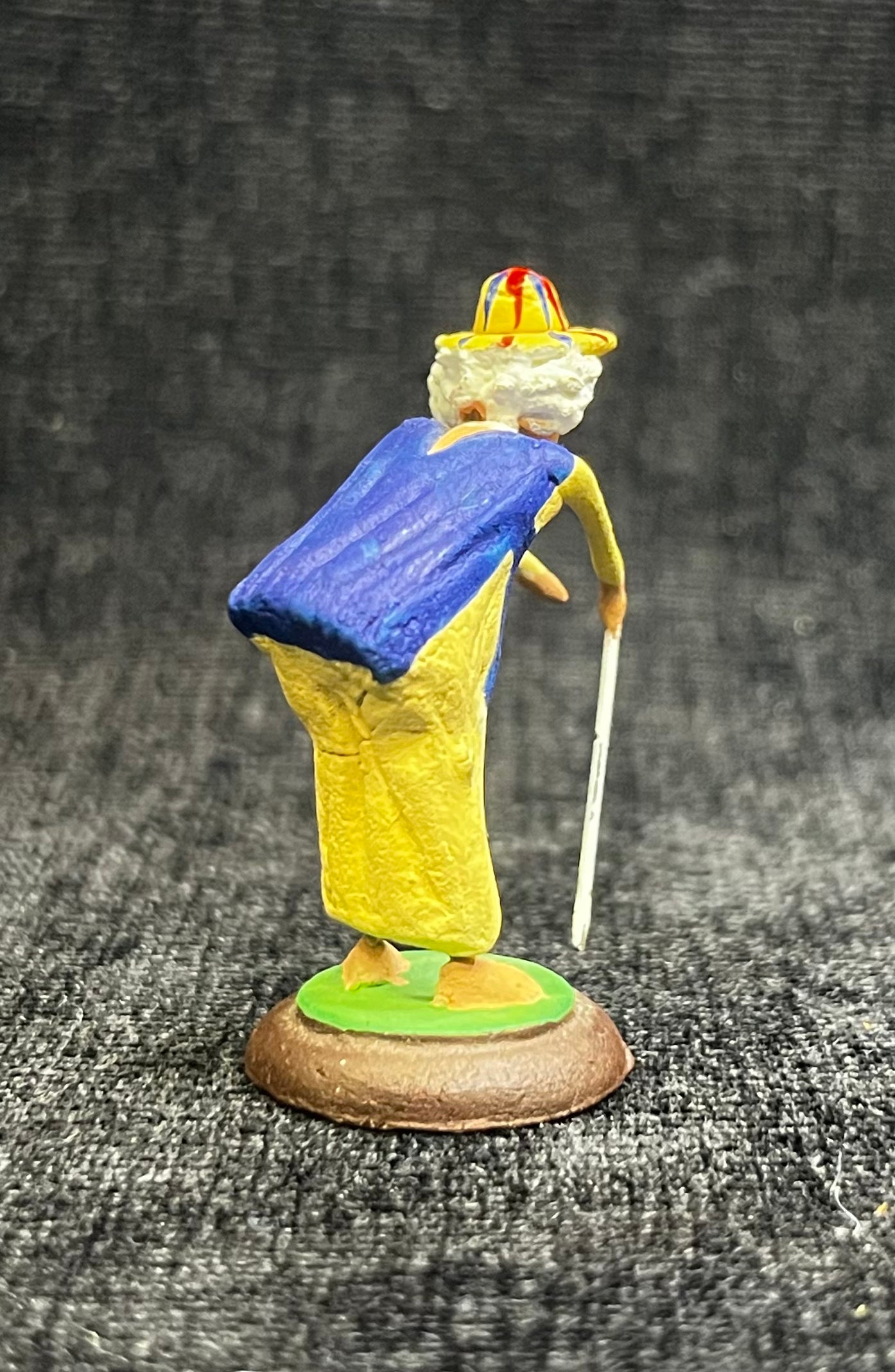Miniature Italian Wire Clown 4 of 4 - Circus Goer with Cane - Sold Individually