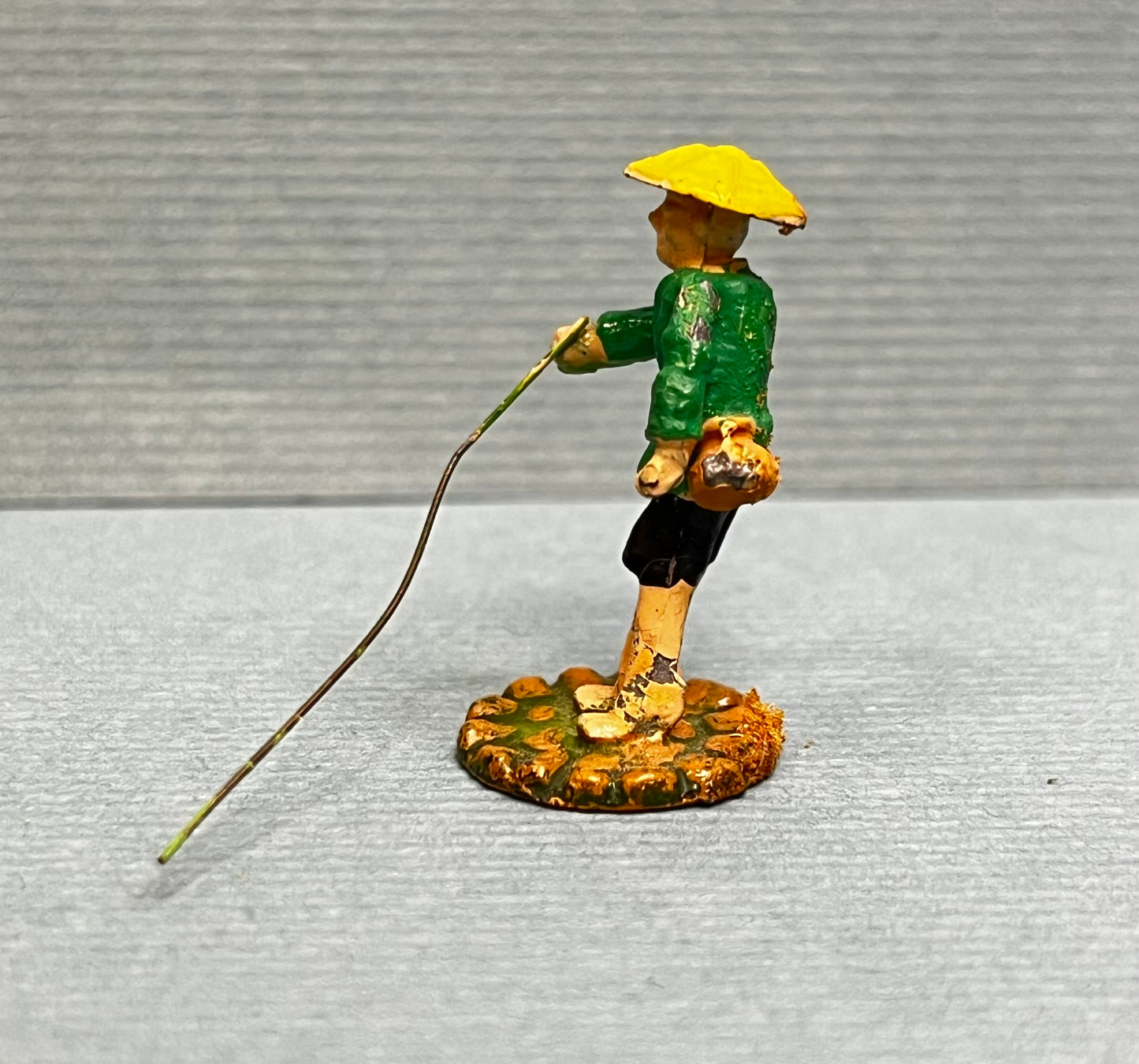 Miniature Japanese Metal Figurines - Sold as Set of 6