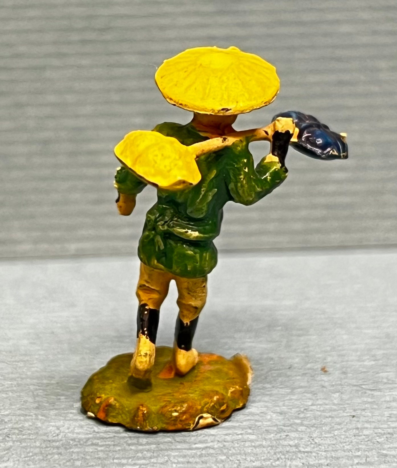 Miniature Japanese Metal Figurines - Sold as Set of 6