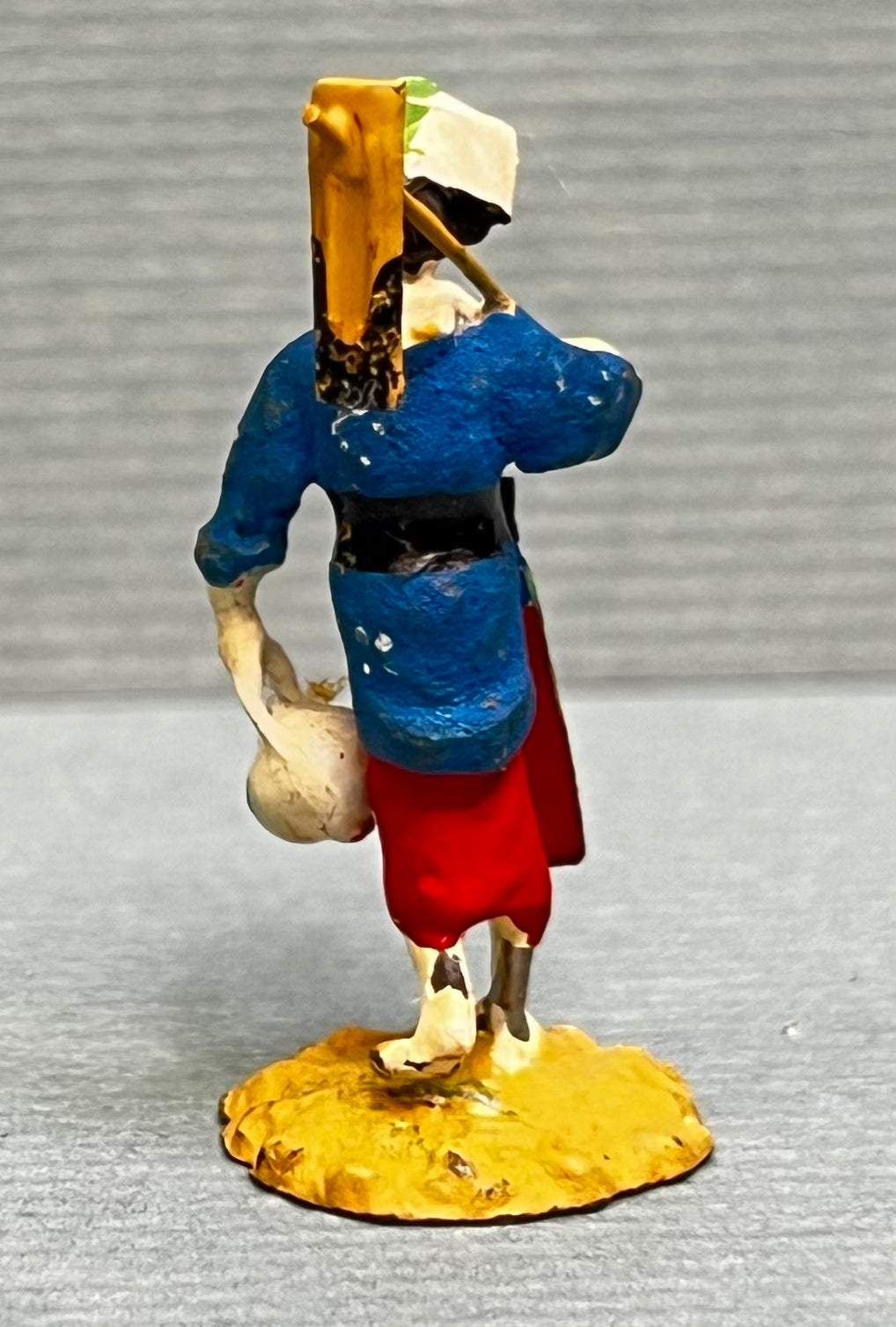 Miniature Japanese Metal Figurines - Sold as Set of 6