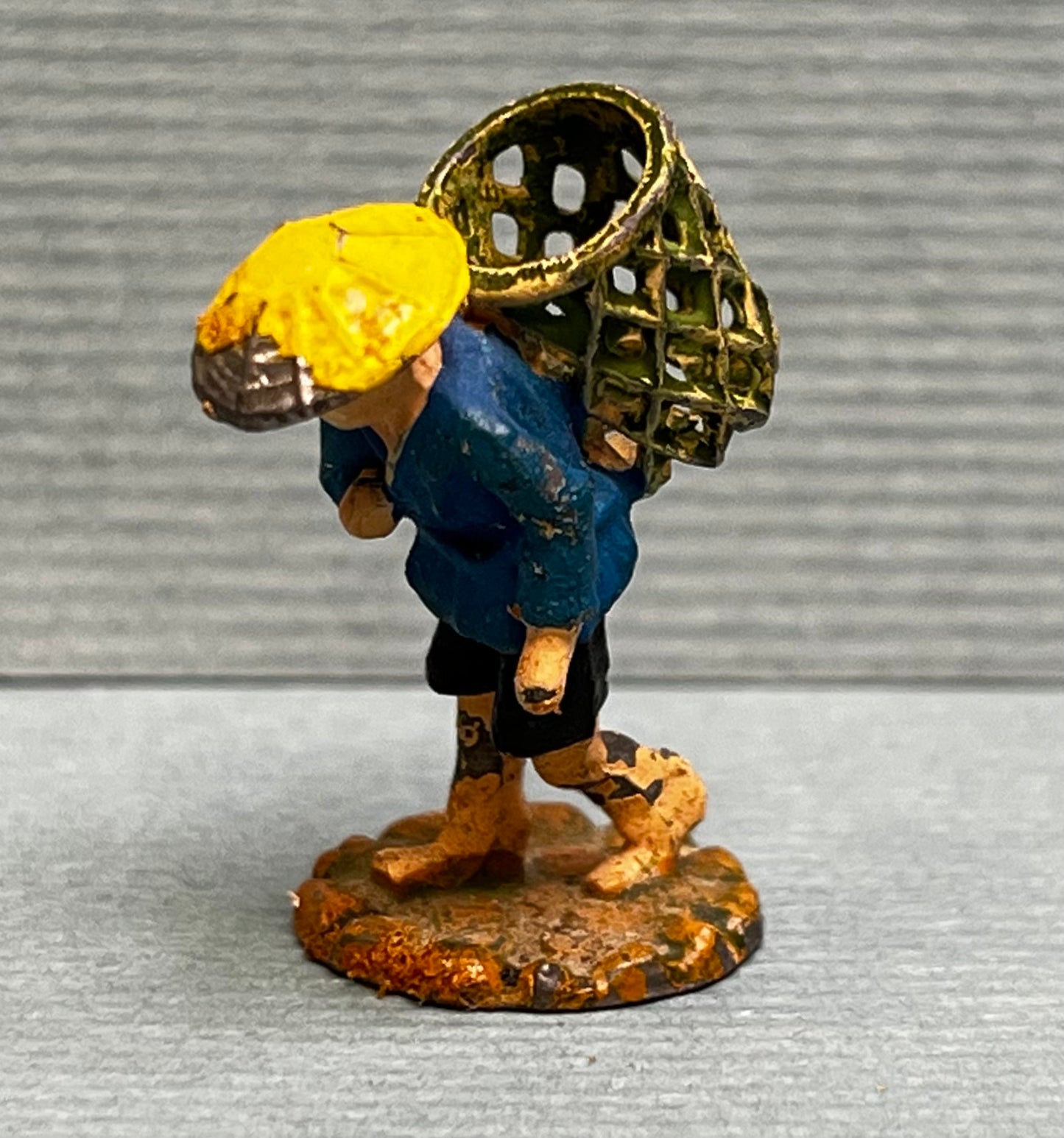 Miniature Japanese Metal Figurines - Sold as Set of 6