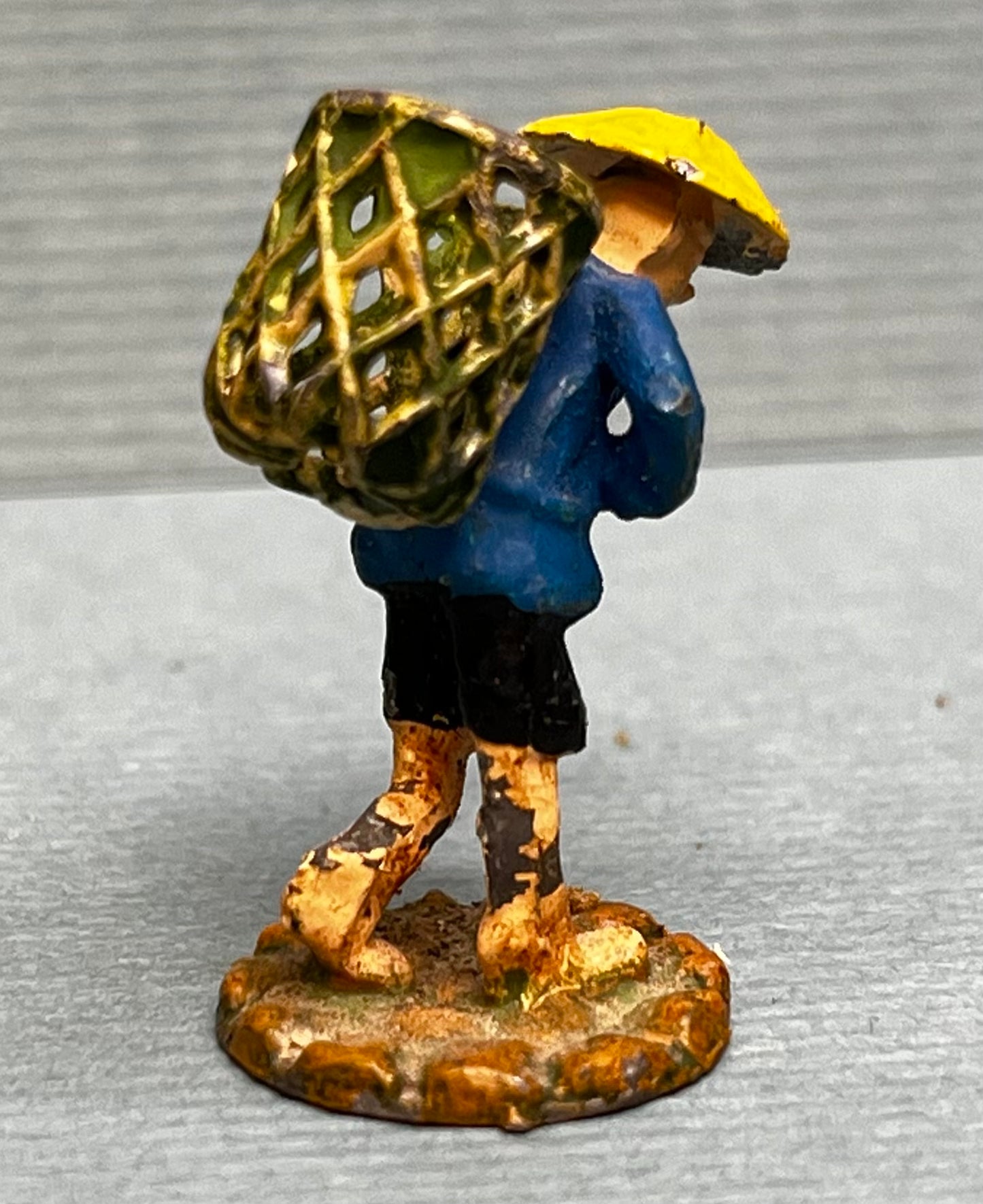 Miniature Japanese Metal Figurines - Sold as Set of 6
