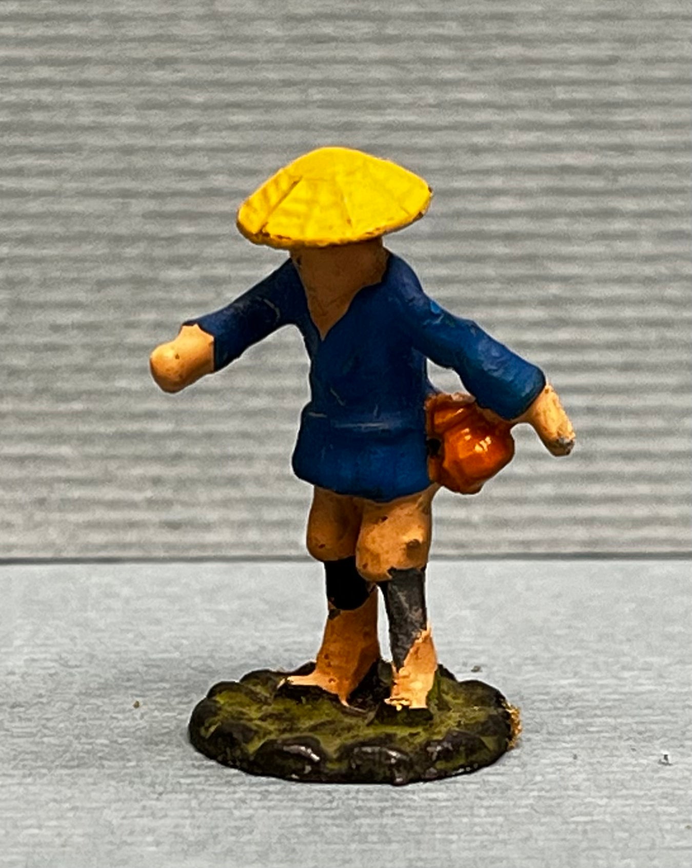 Miniature Japanese Metal Figurines - Sold as Set of 6