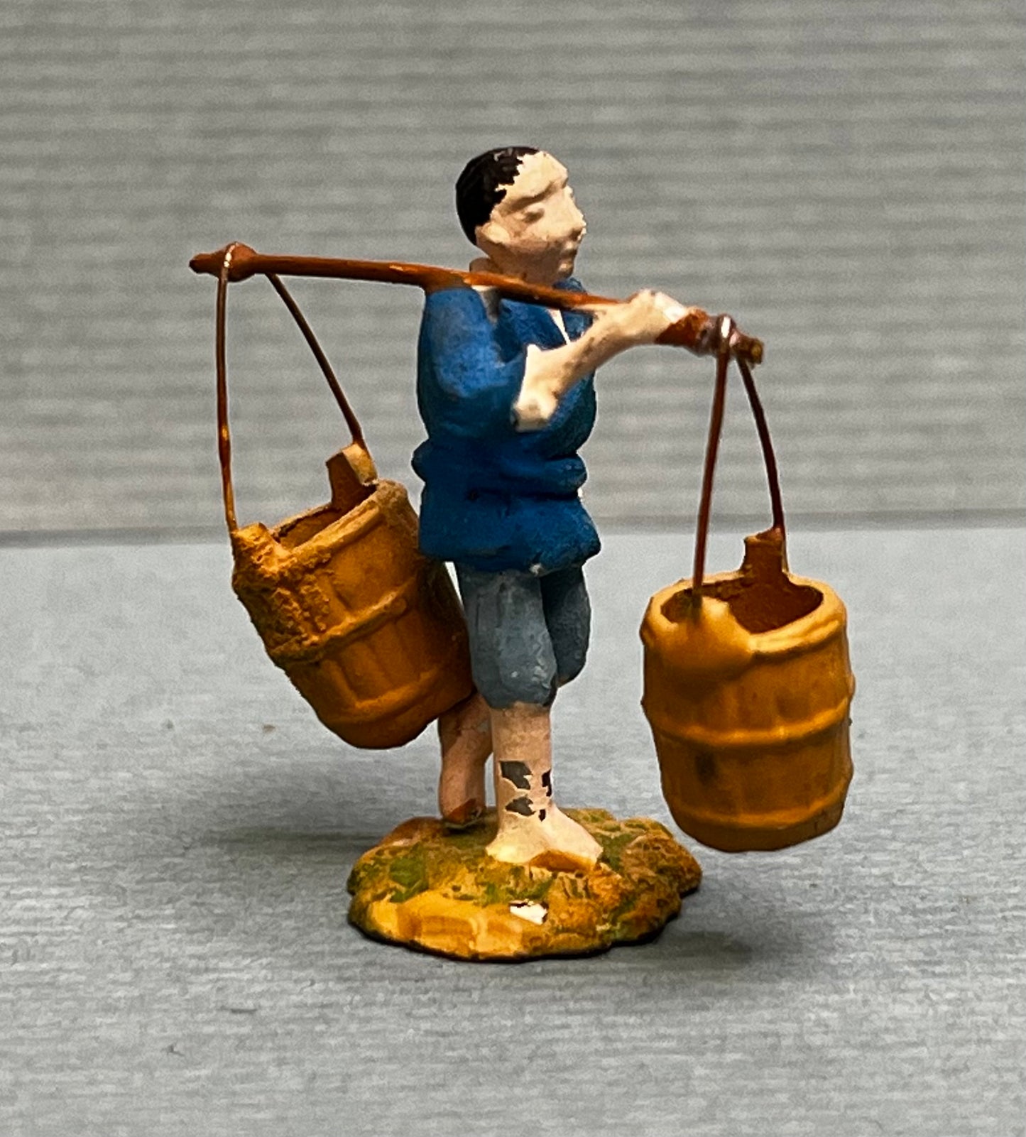 Miniature Japanese Metal Figurines - Sold as Set of 6