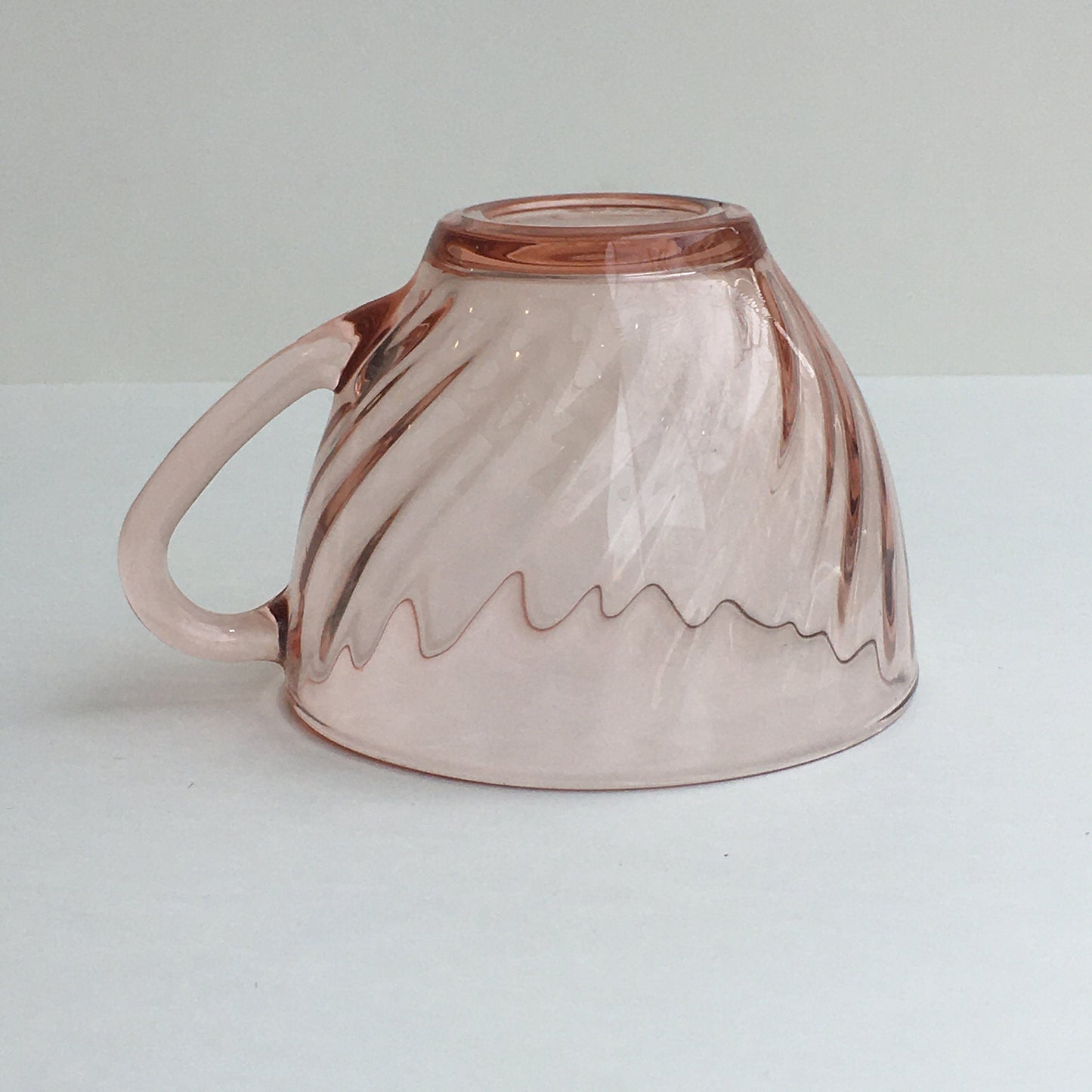 Arcoroc France Rosaline Pink Glass Teacups (2 available, sold individually)