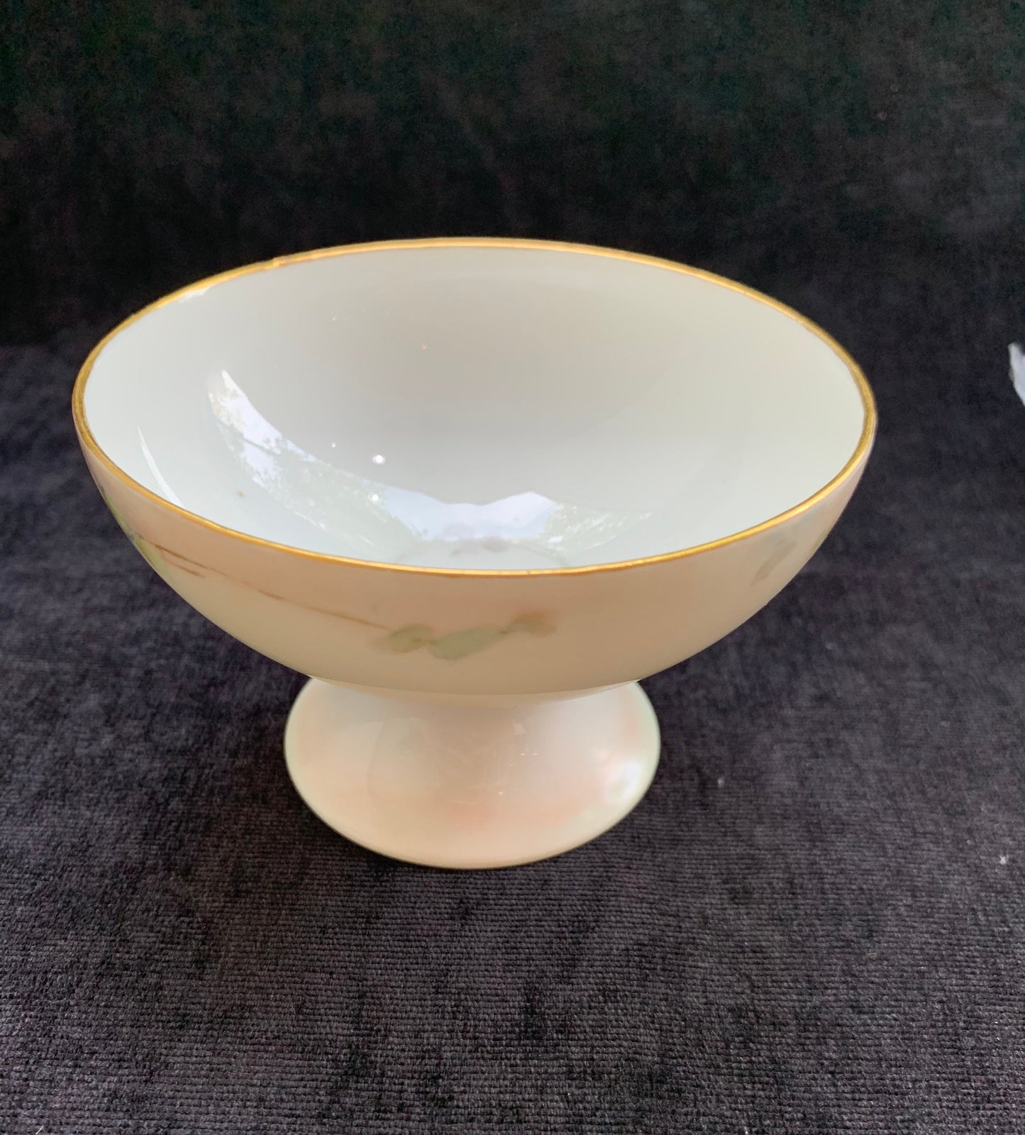 Hand Painted DC France Maley Design, Compote Dishes - Set of 2 - Vintage