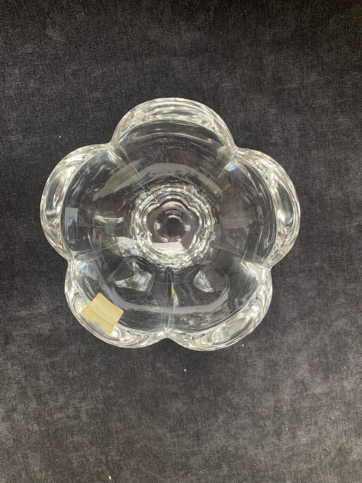 Austrian Mikasa Glass Flower Shaped Candy Dish, Vintage