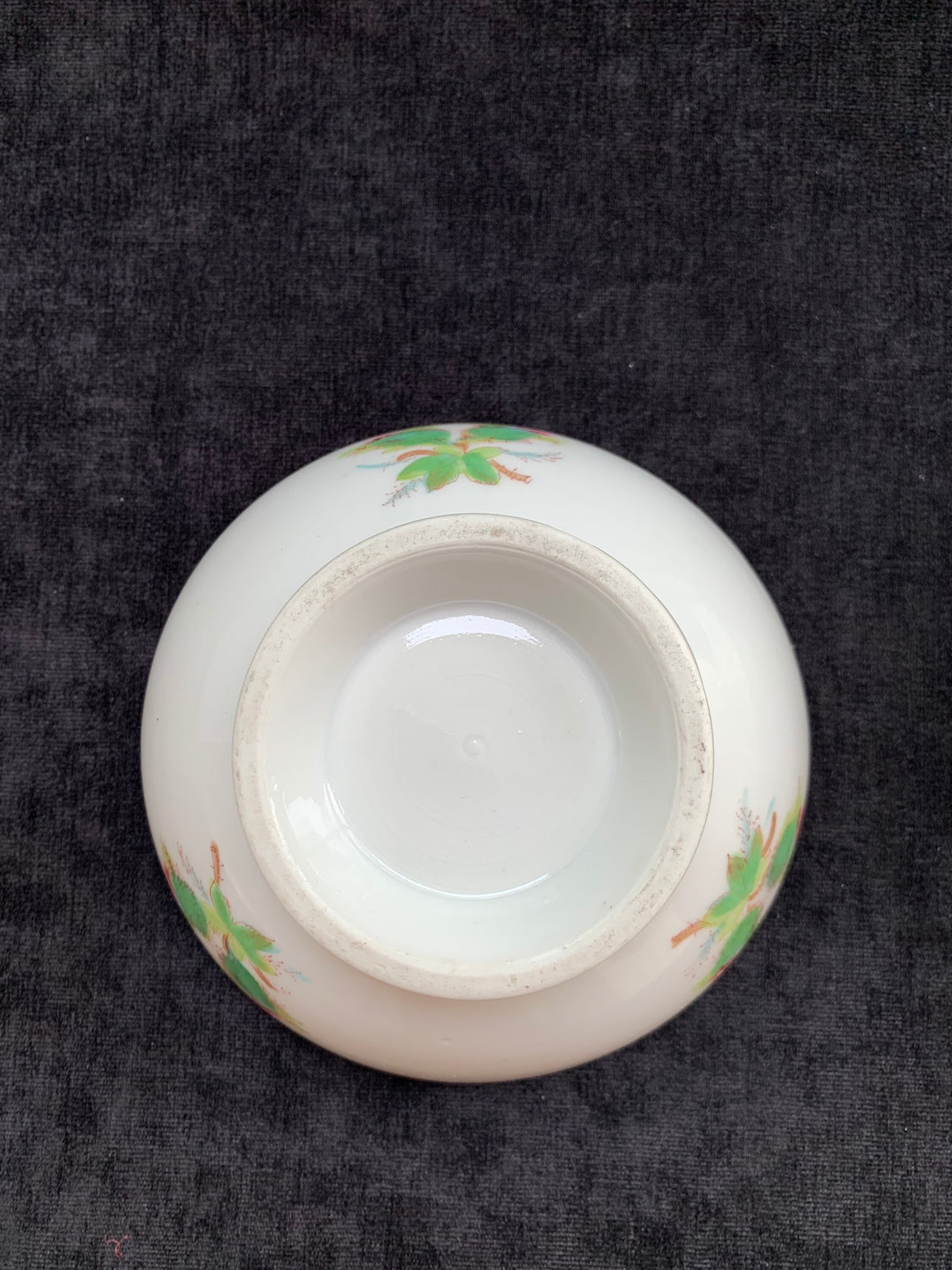 Charles Field Haviland Moss Rose Design, Bowl and Under Plate - 2 Piece Set - Antique 1870s
