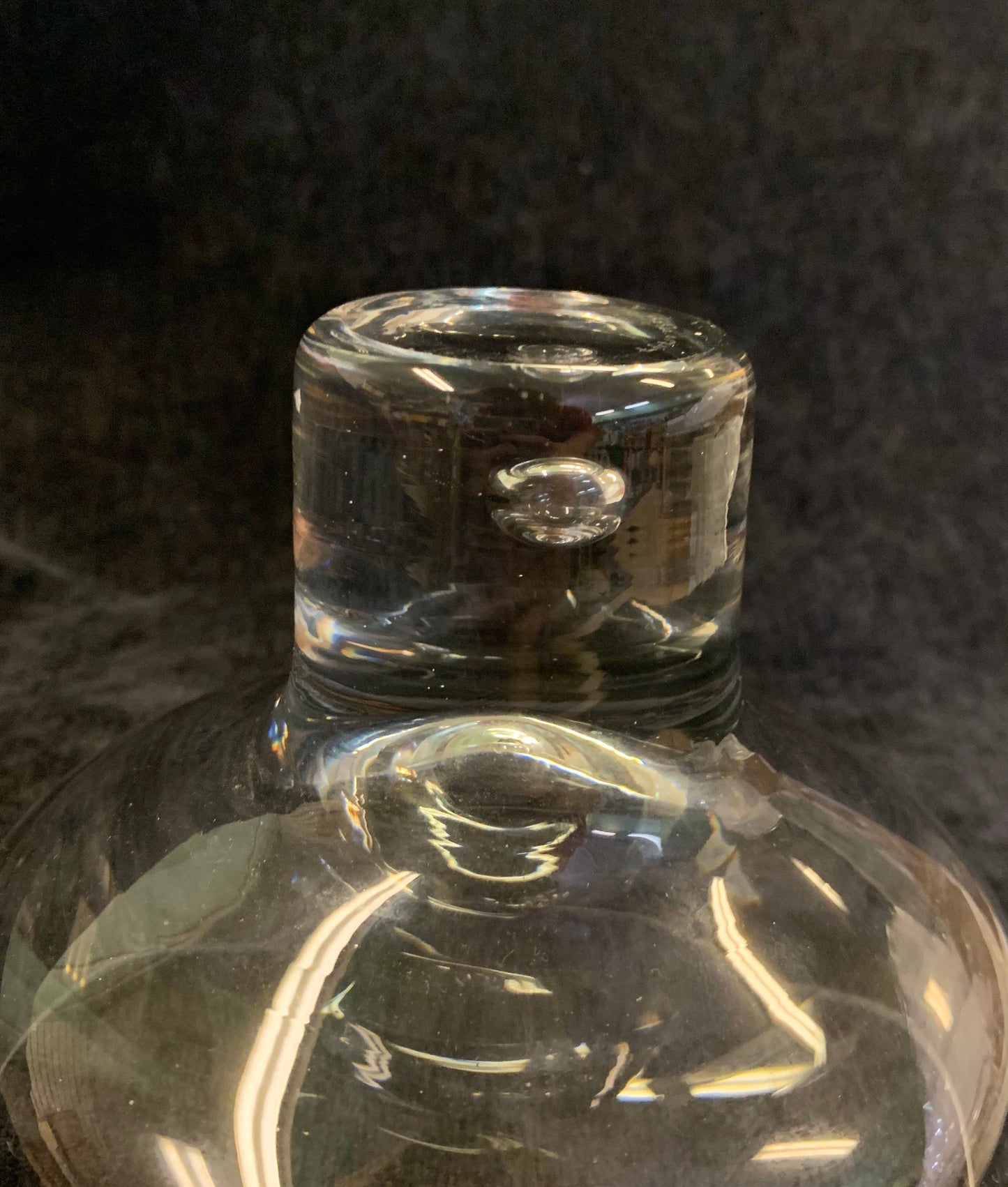 Kosta Boda Hand Blown Champagne Bowl with Encased Bubble by Vicke Lindstrand