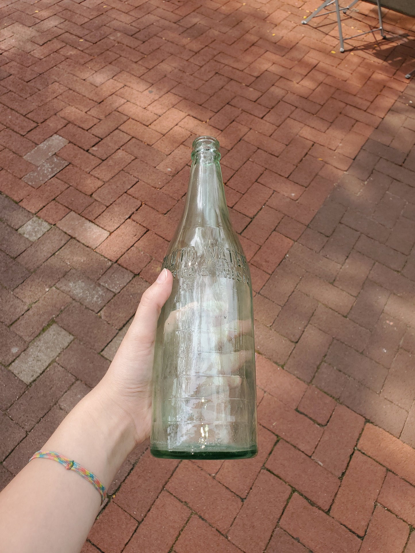 Pluto's Water "America's Phisic" 11 Inch Vintage Bottle