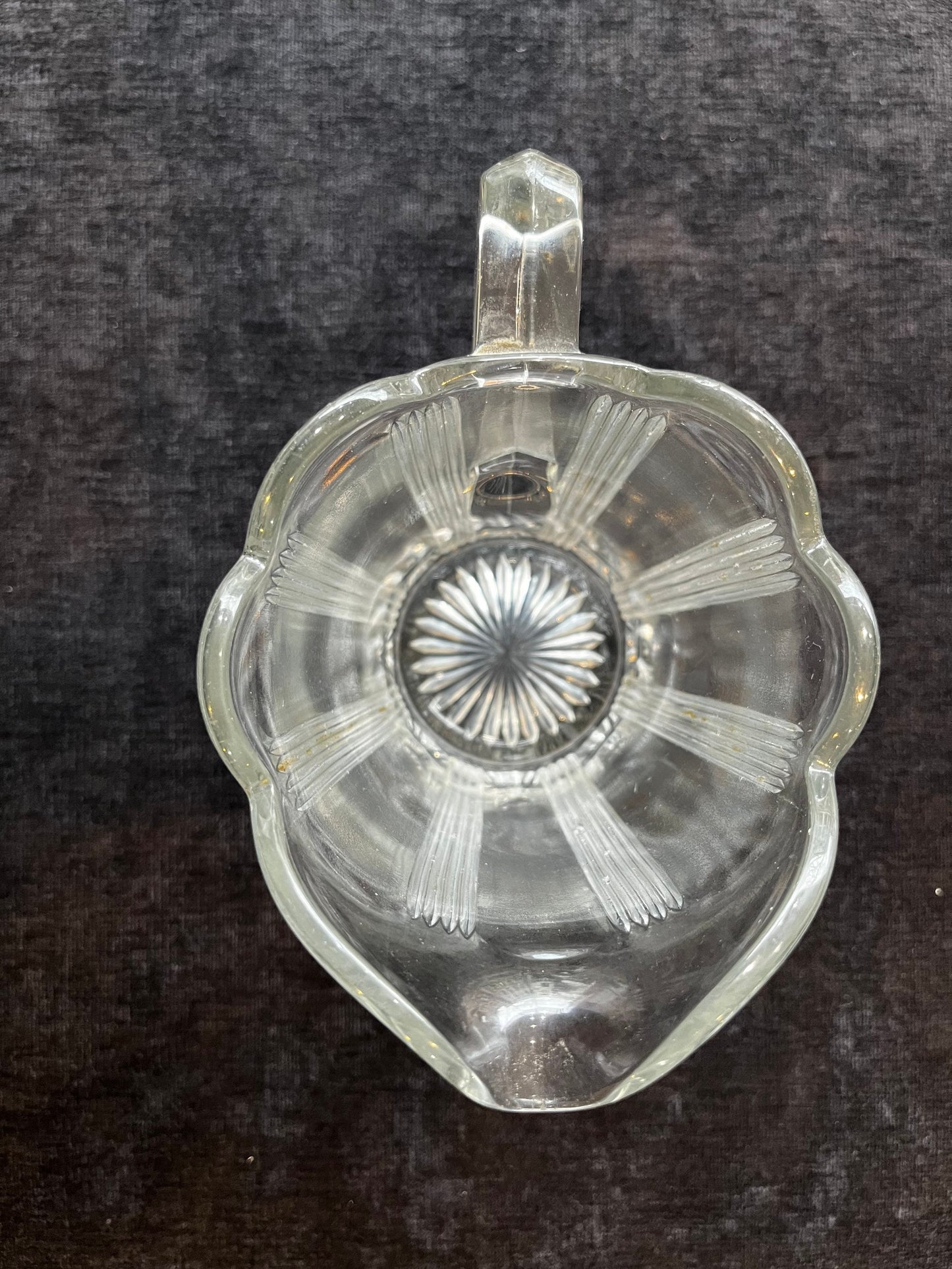 Clear Depression Glass Cream or Syrup Pitcher