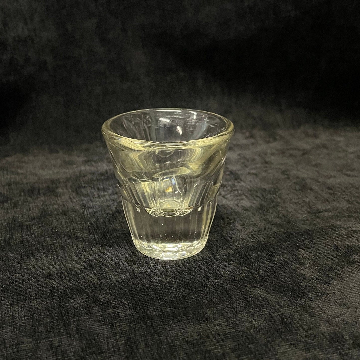 Wide Mouthed Shot Glass with Weighted Ridged Bottom Single Shot
