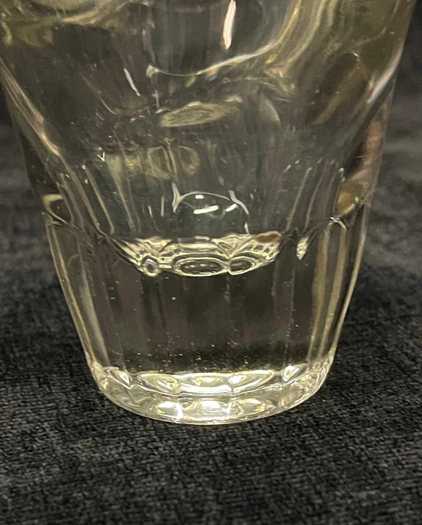 Wide Mouthed Shot Glass with Weighted Ridged Bottom Single Shot