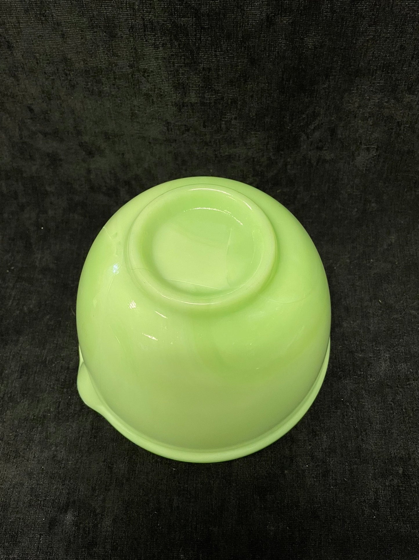 Jadeite McKee Glass Kitchenware Mixing Bowl With Spout