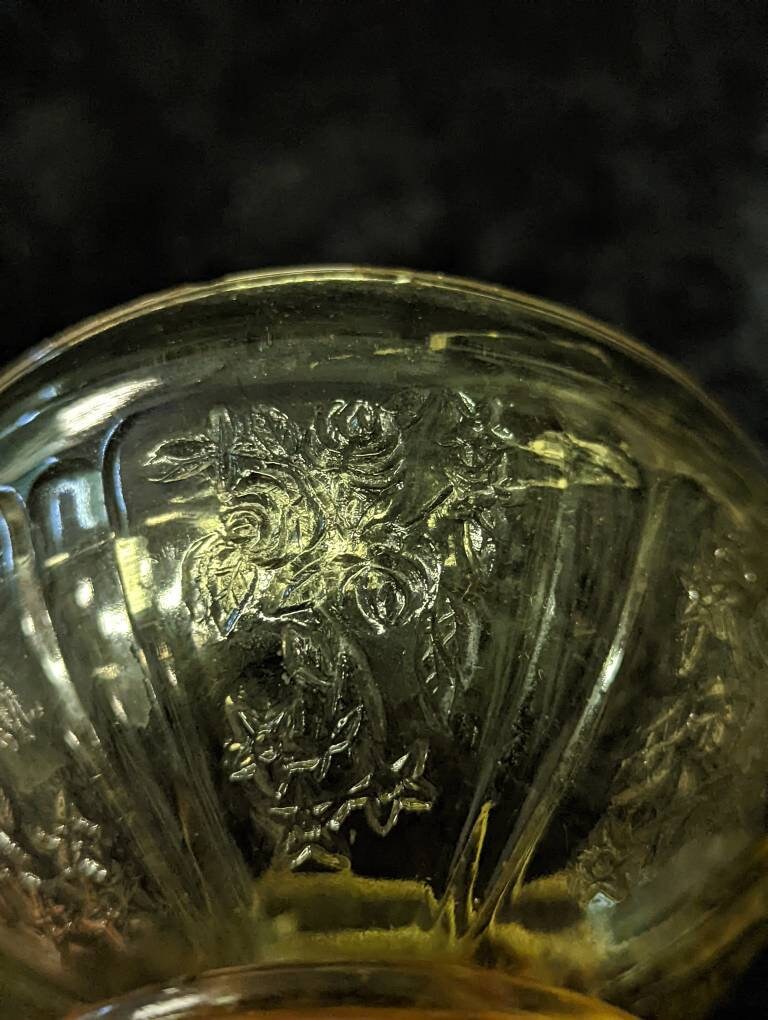 Federal Amber Depression Glass Dessert/Compote Cups - 3 Sold Individually, Vintage 1930s