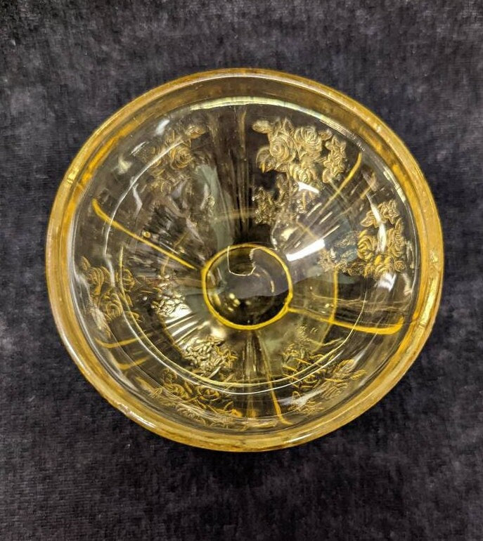 Federal Amber Depression Glass Dessert/Compote Cups - 3 Sold Individually, Vintage 1930s