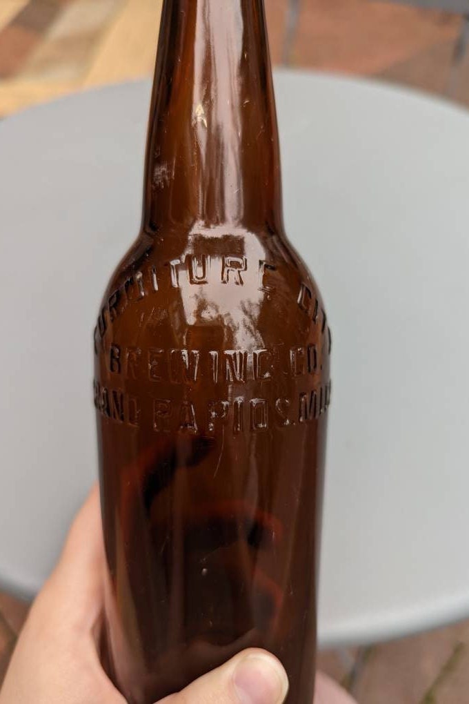 Furniture City Brewing Co. Early 1900s Beer Bottle, Grand Rapids, Michigan - Vintage Glass Bottle