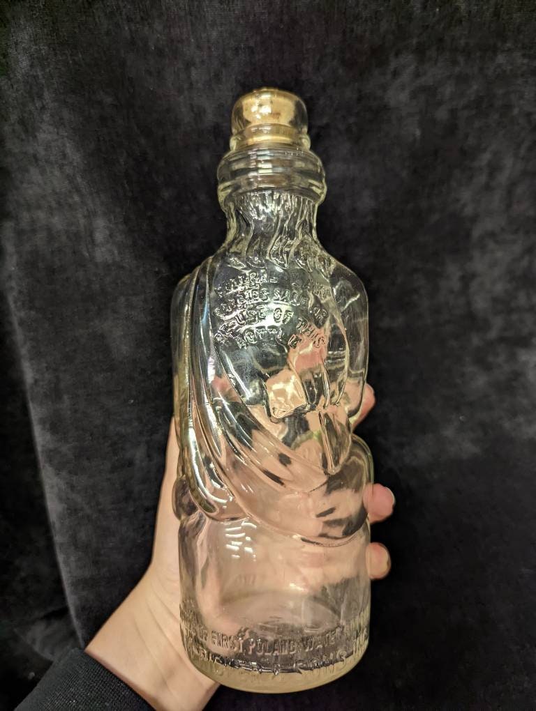 Hiram Ricker & Sons Vintage Glass Bottle