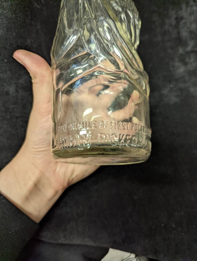 Hiram Ricker & Sons Vintage Glass Bottle