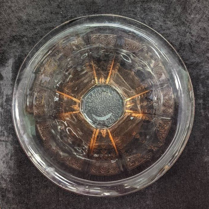 Large Pink Princess Depression Glass Bowl For Food or Flower Centerpiece 9.5" Diameter