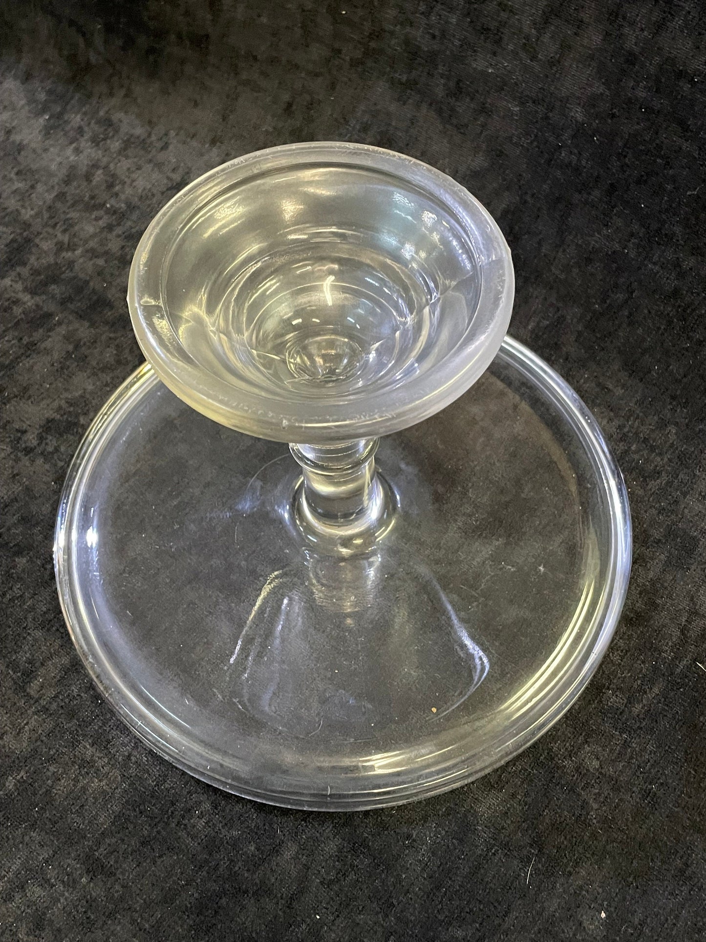 Simple and Plain Early Depression Glass Cake Stand
