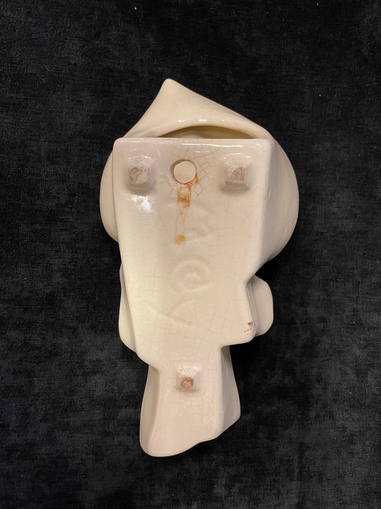 Head Wall Pockets, Ceramic - Women in Hats - Sold Individually