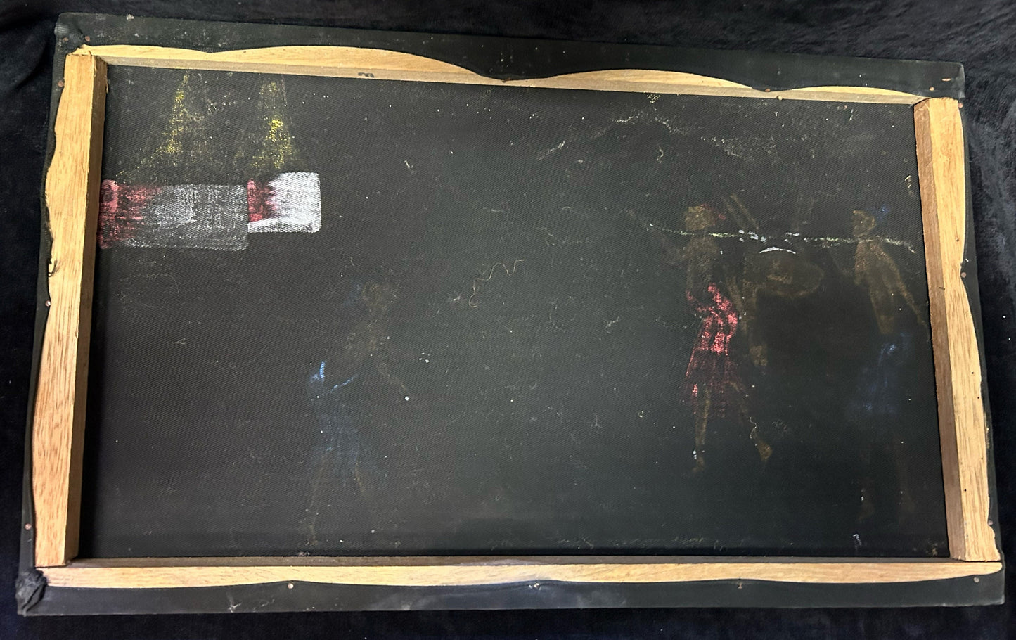 Hunting African Women- Folk Art- Original Painting on Soft Canvas