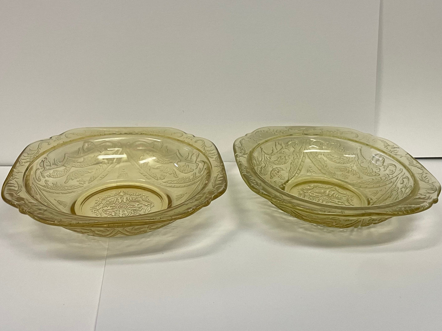 Small Nappy Size Fruit Bowl - Federal Glass - Madrid Amber - Depression Glass - 13 Sold Individually