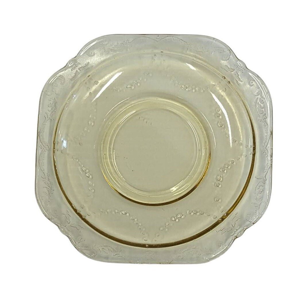Madrid Federal Glass- 12 Coffee/Tea Cup and Saucers Sets - Plus, 12 Single Saucers - All Sold Individuallys