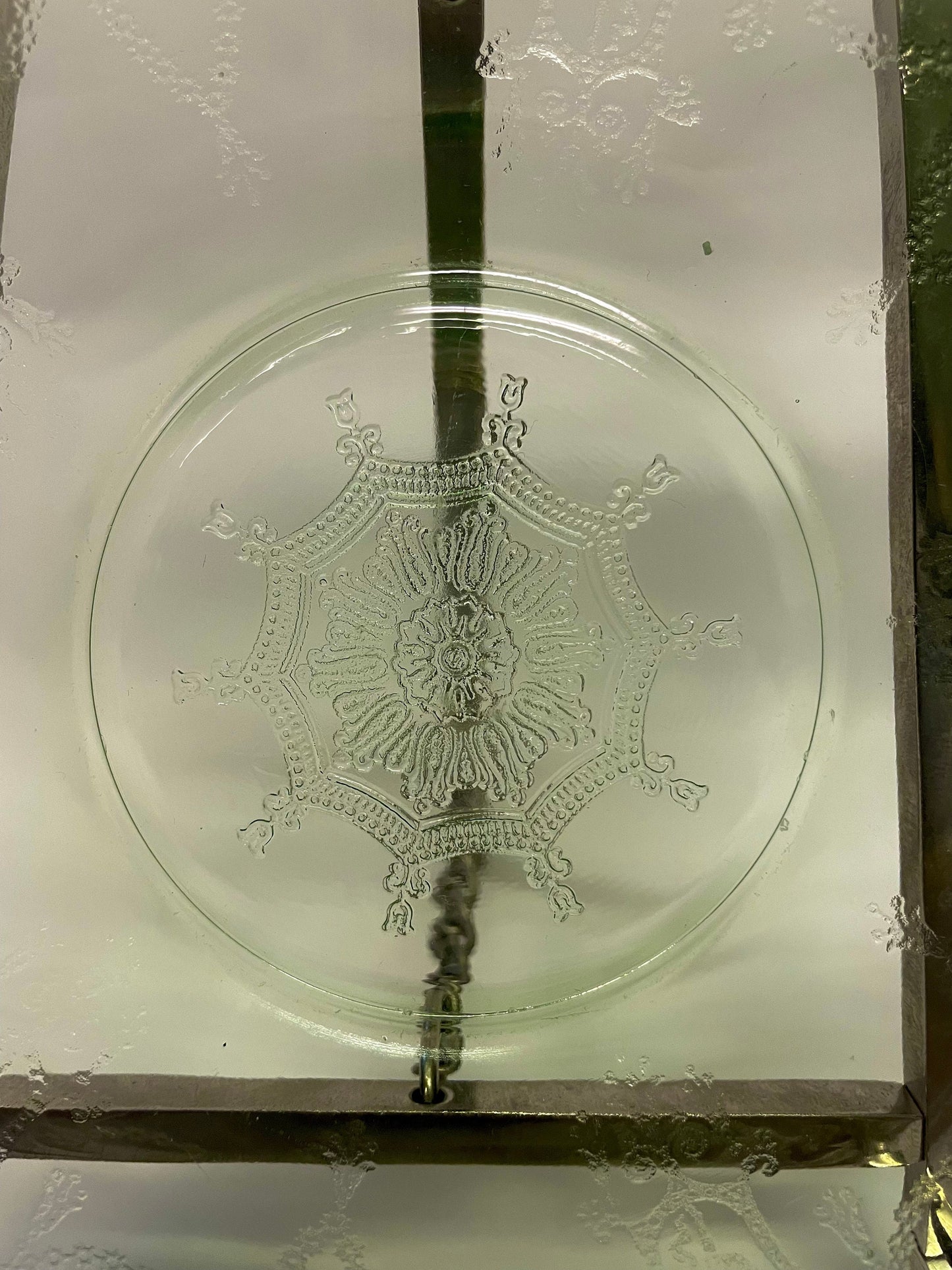 Bread and Butter Plate - Anchor Hocking Green Depression Glass - Cameo Ballerina Pattern Plate - Beautiful condition