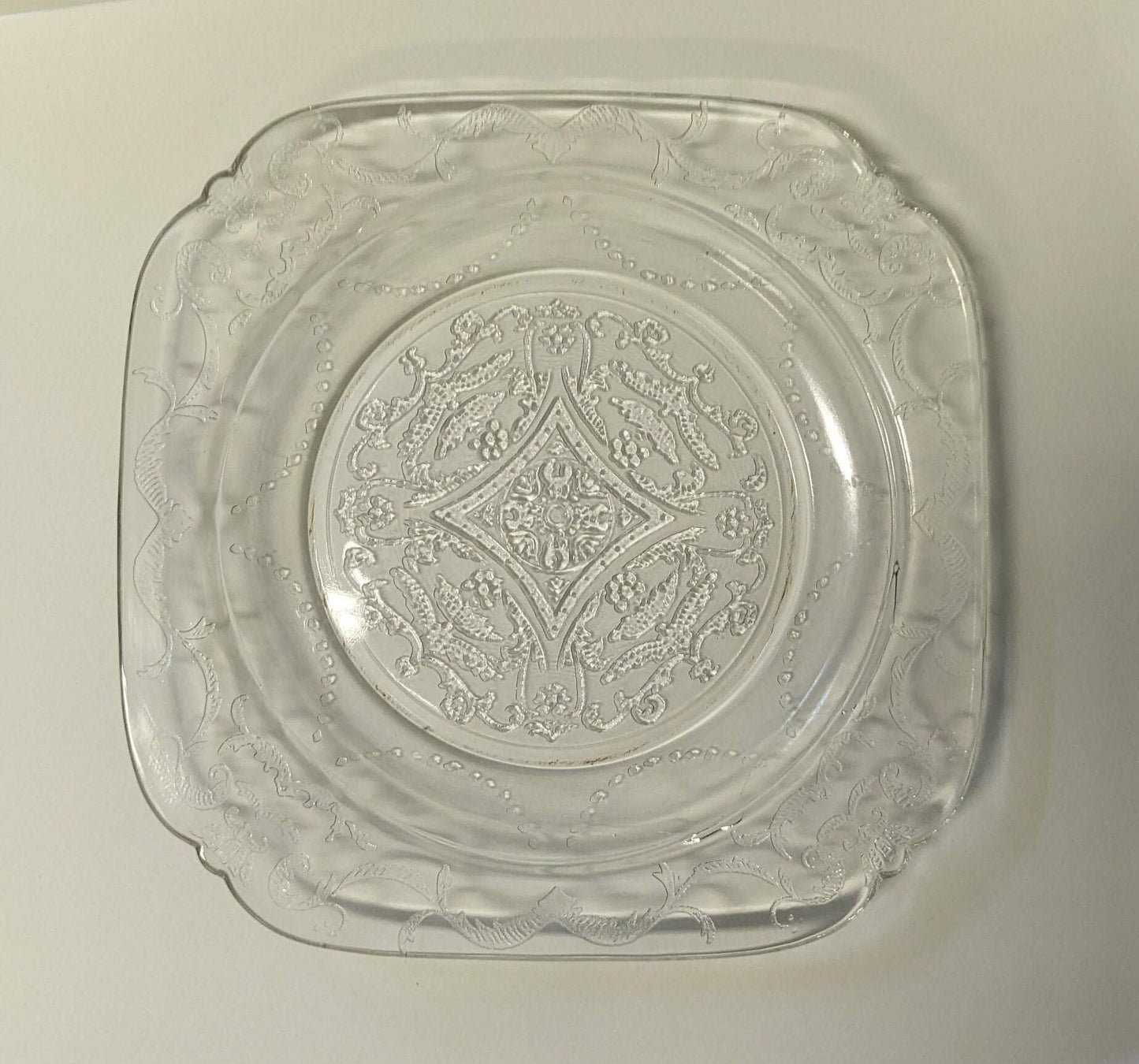 Clear Federal Glass Plates- Vintage- SOLD INDIVIDUALLY